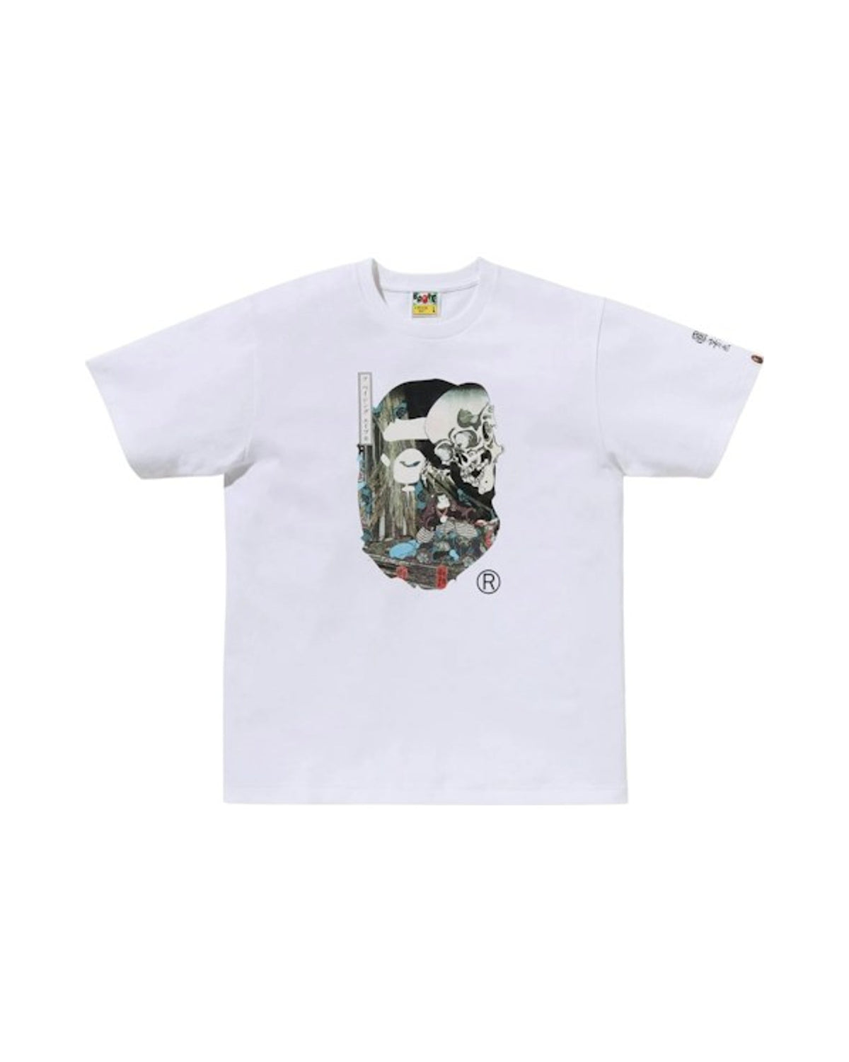 BAPE x Ukiyo-E Ape Head III Tee White