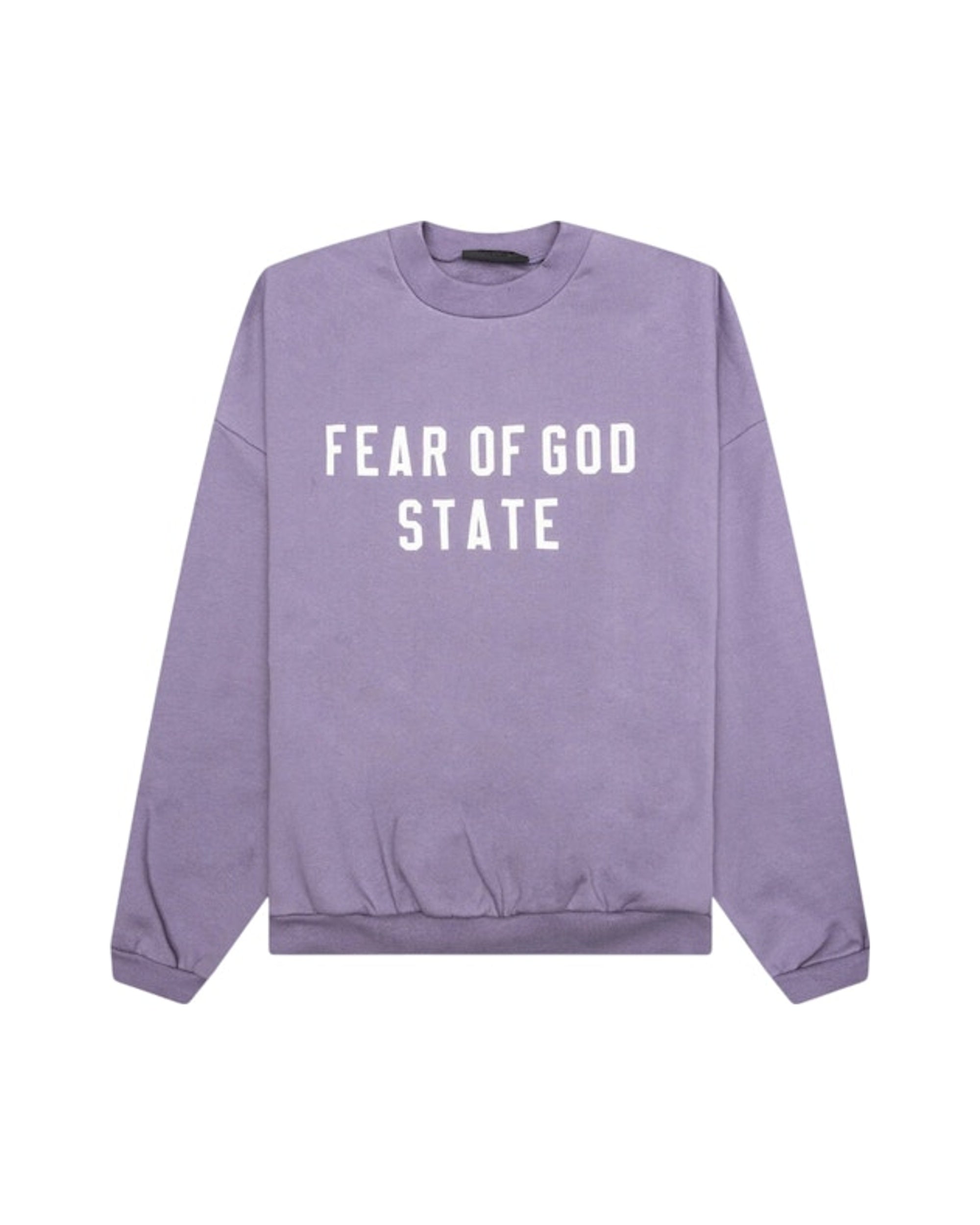 Fear of God Logo Printed Crewneck Sweatshirt Lavender