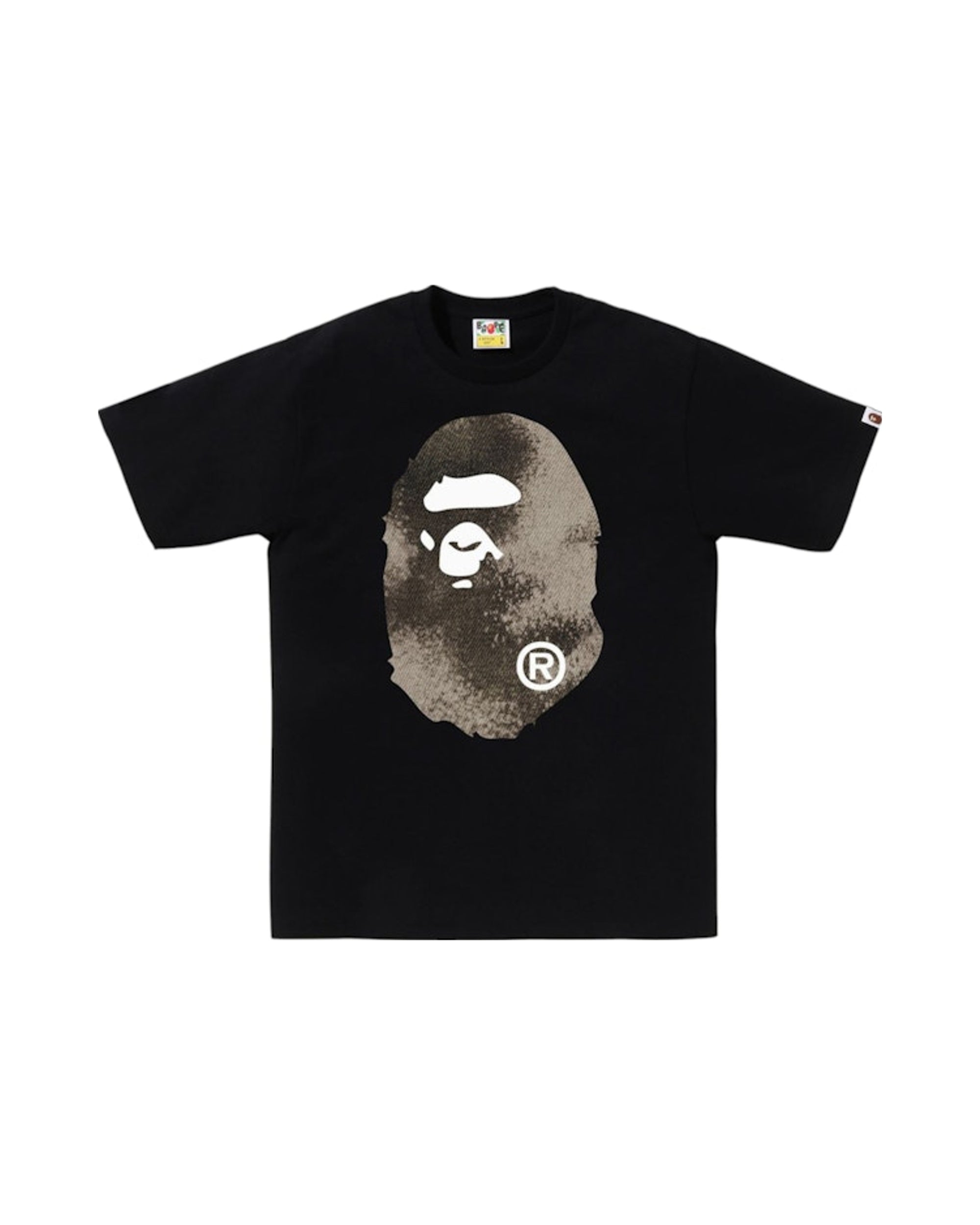 BAPE High Tone Bleach Big Ape Head Tee Black