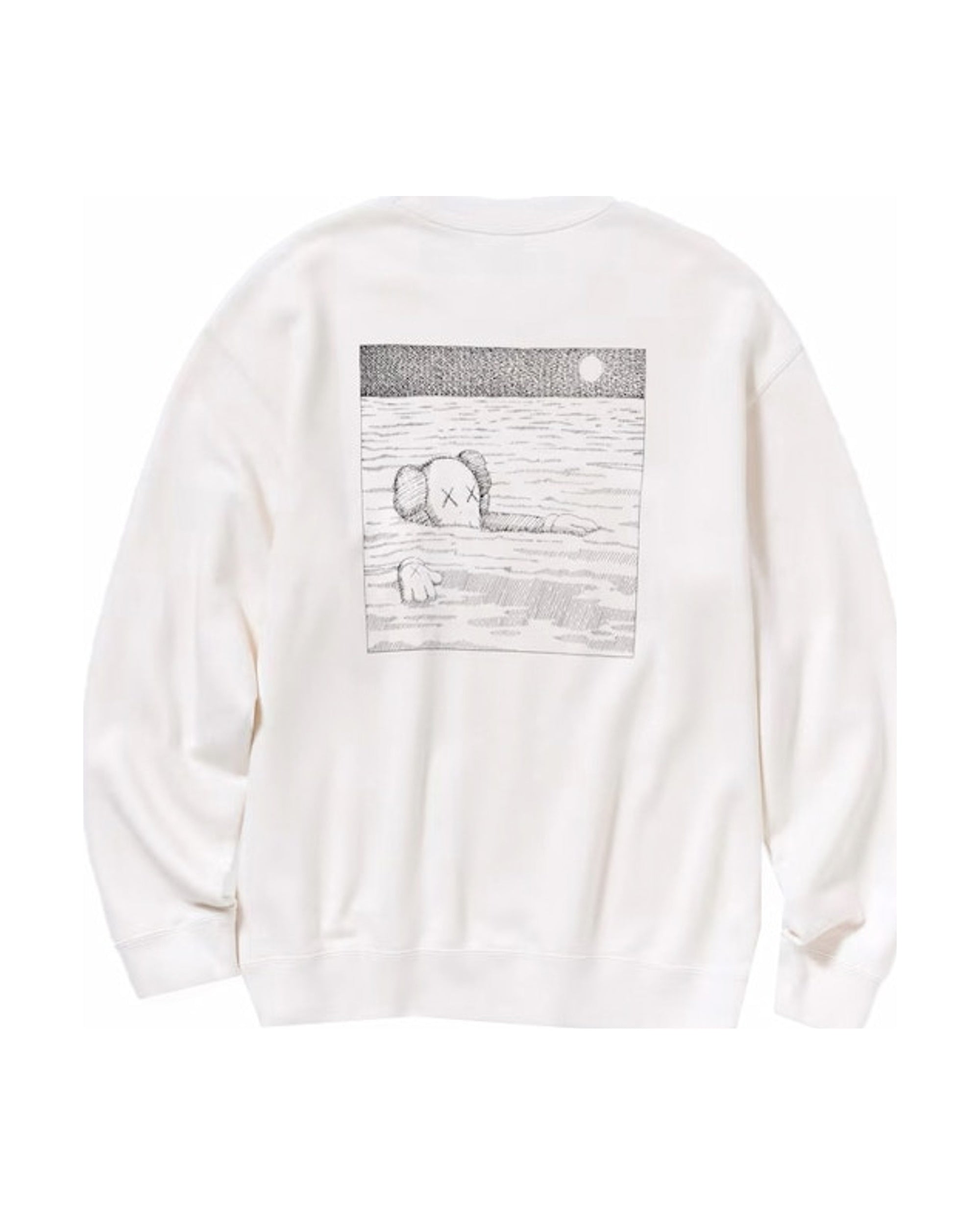 KAWS x Uniqlo Longsleeve Sweatshirt (US Sizing) Off White