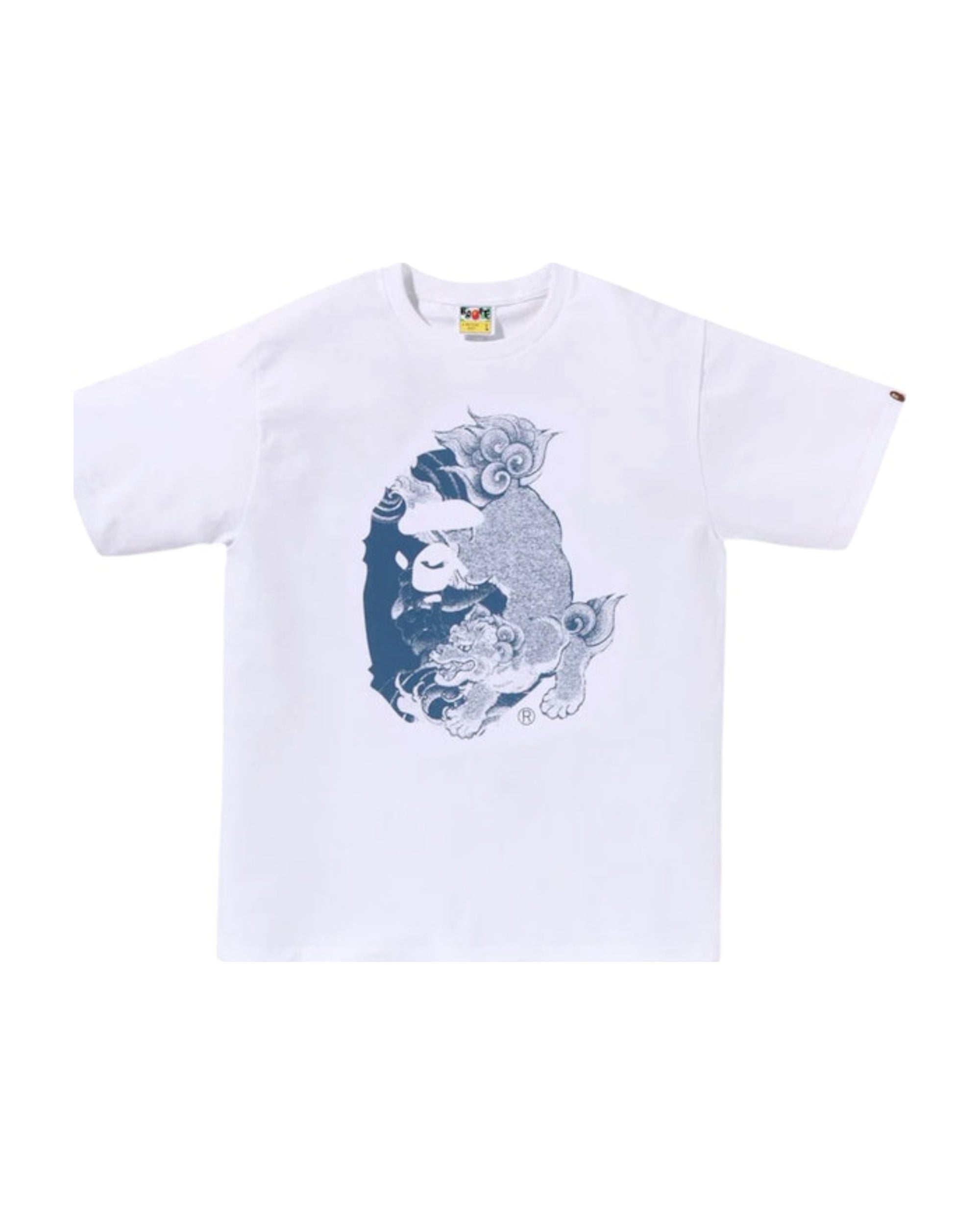 BAPE A Bathing Ape Japanese Tattoo Big Ape Head Tee White