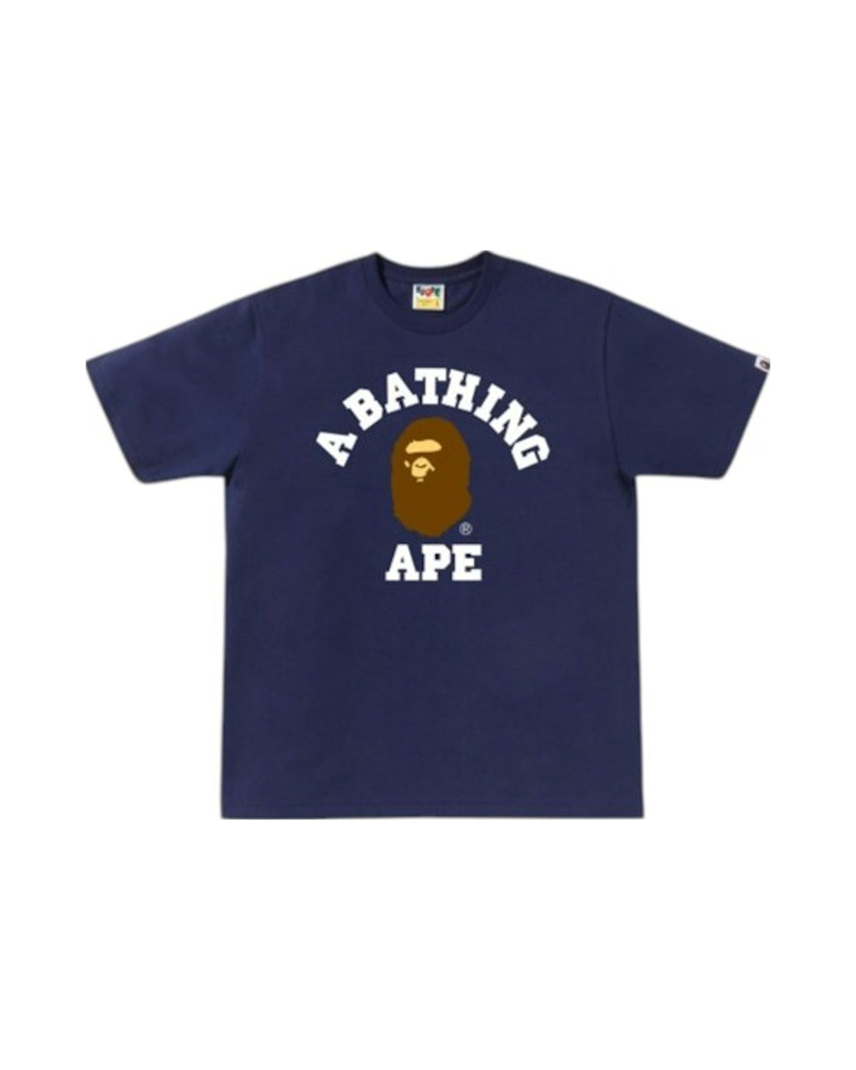 BAPE Essential College T-shirt (FW26) Navy Blue