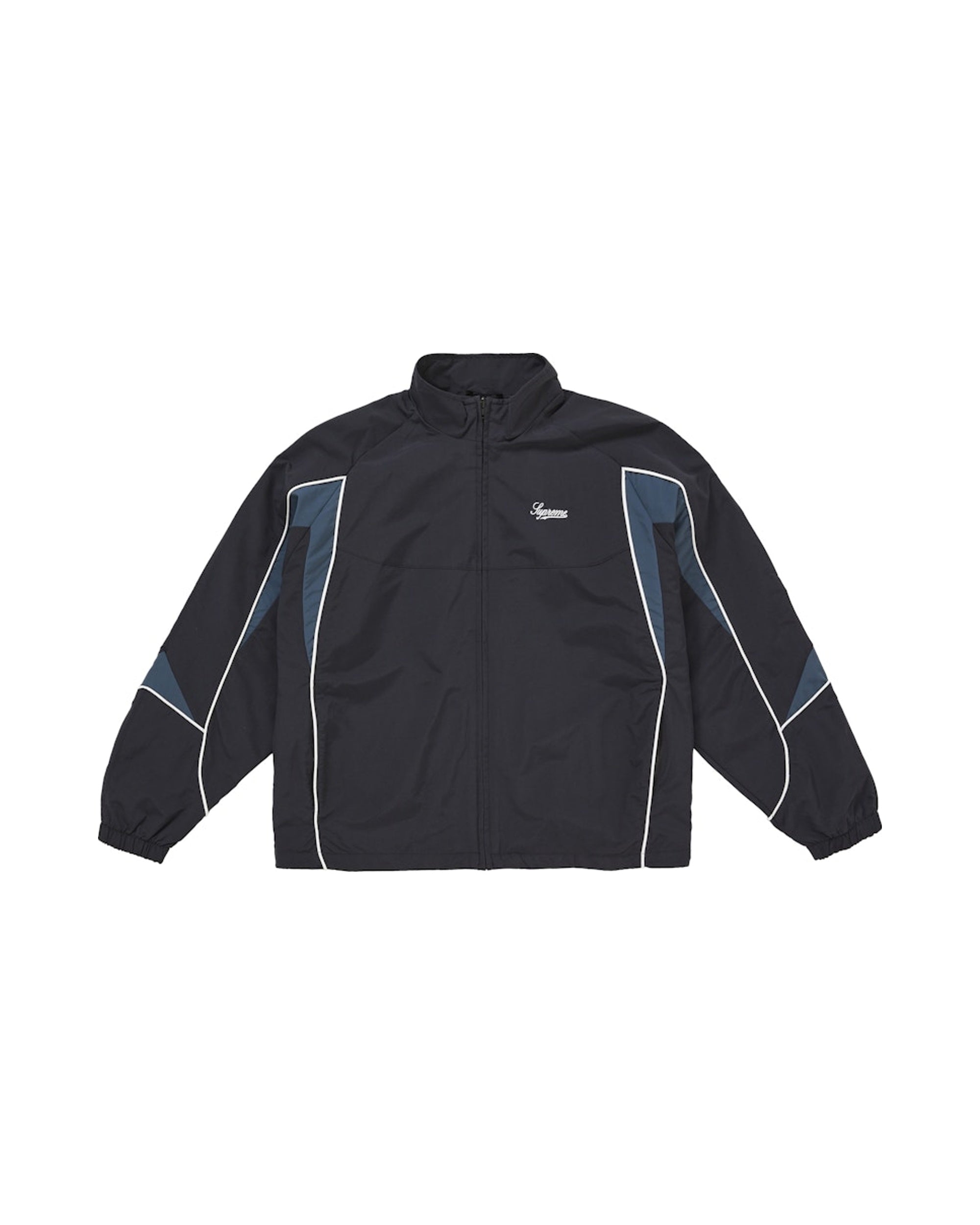 Supreme Contrast Piping Track Jacket Black