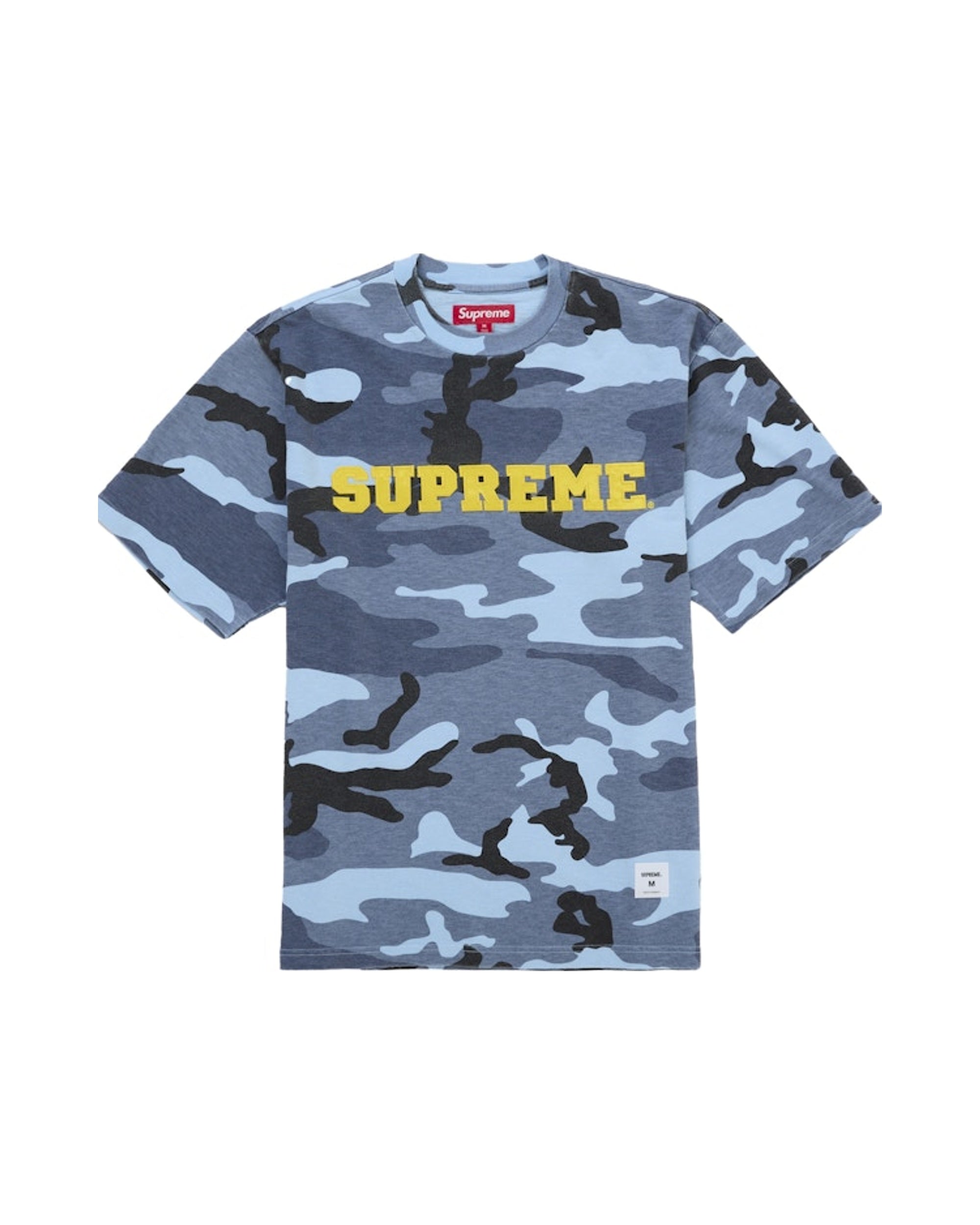 Supreme Collegiate Appliqué S/S Top Blue Camo