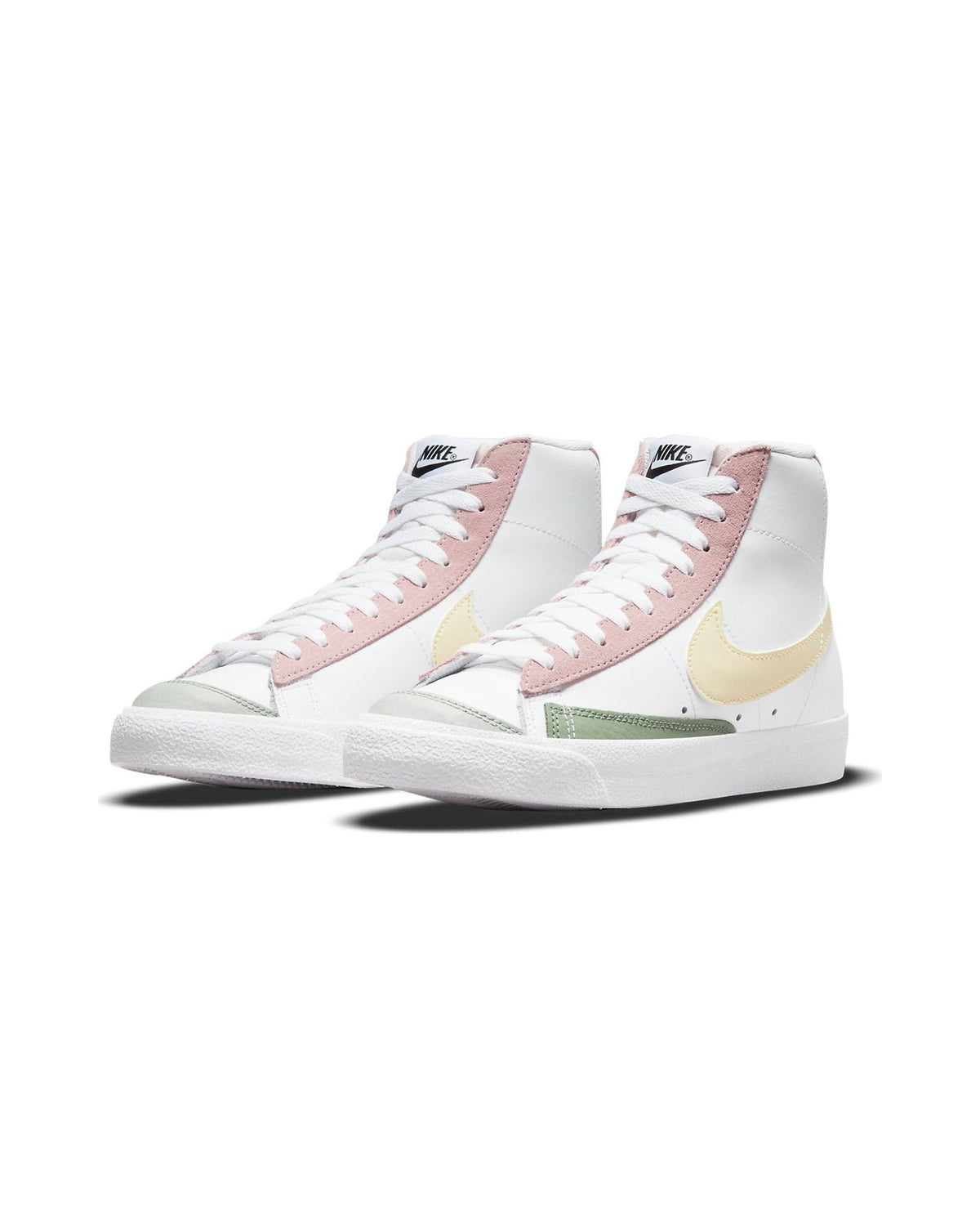 Nike Blazer Mid 77 White Pink Green Yellow (Women's)