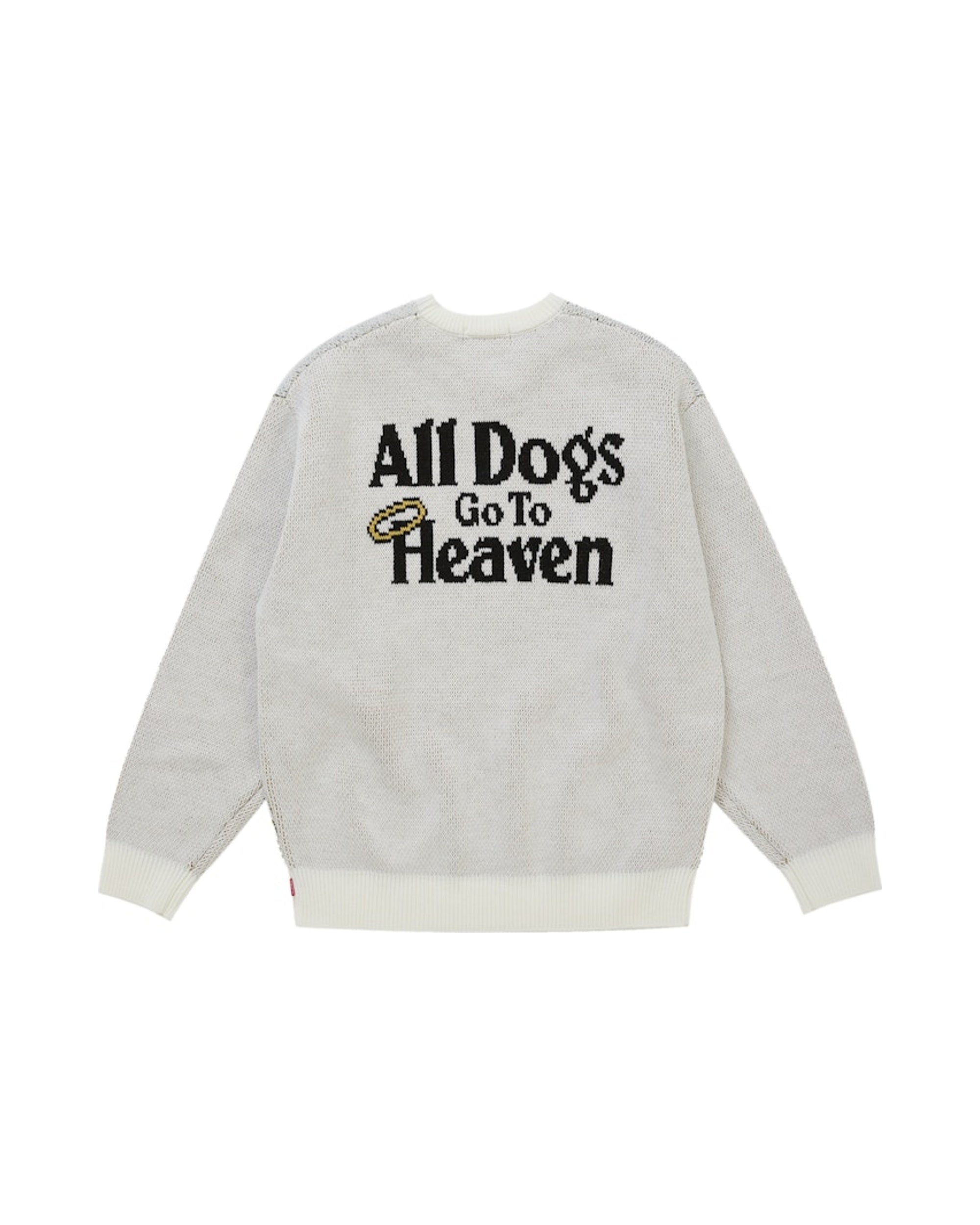 Supreme All Dogs Go To Heaven Sweater White