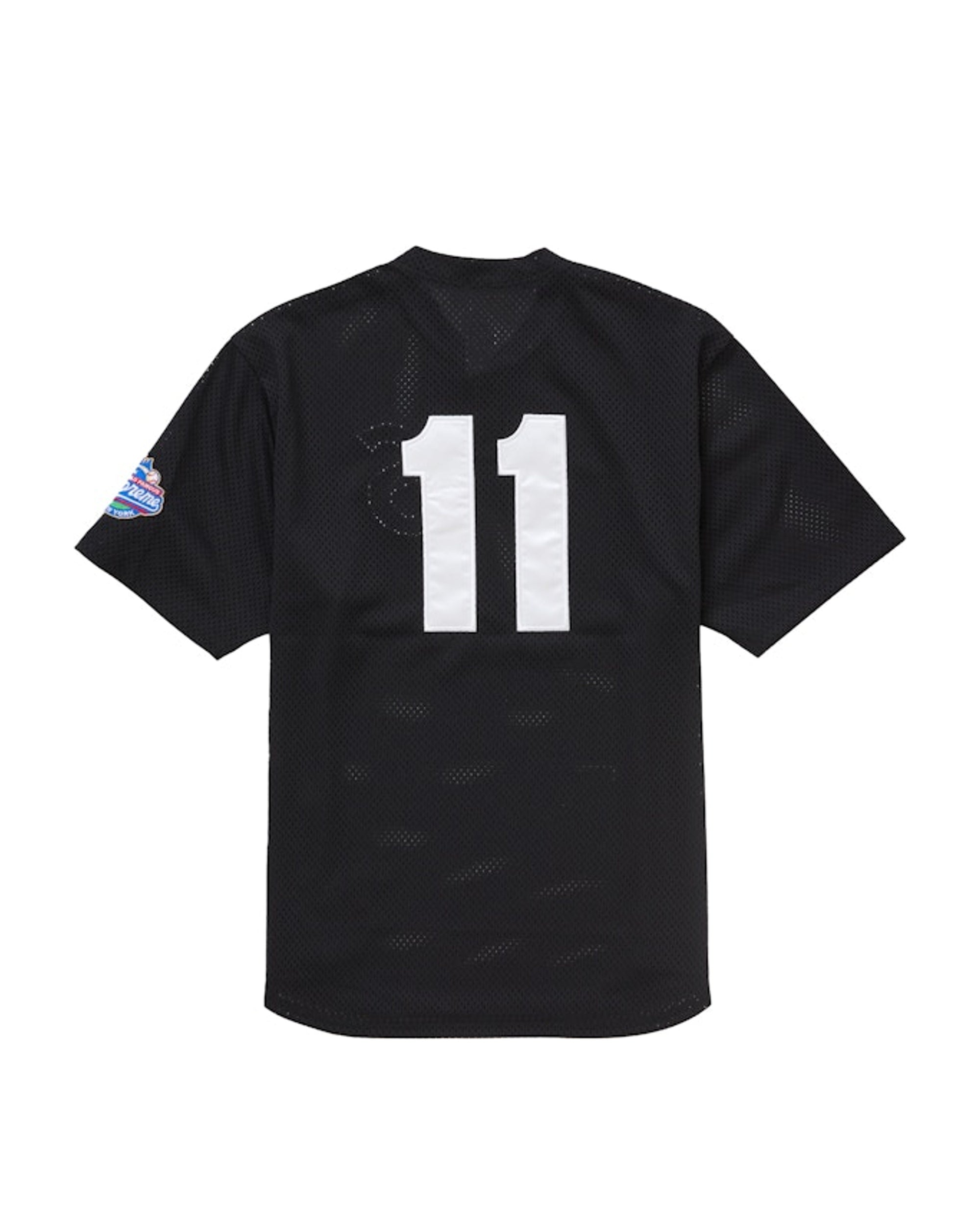 Supreme S Logo Baseball Henley (SS25) Black
