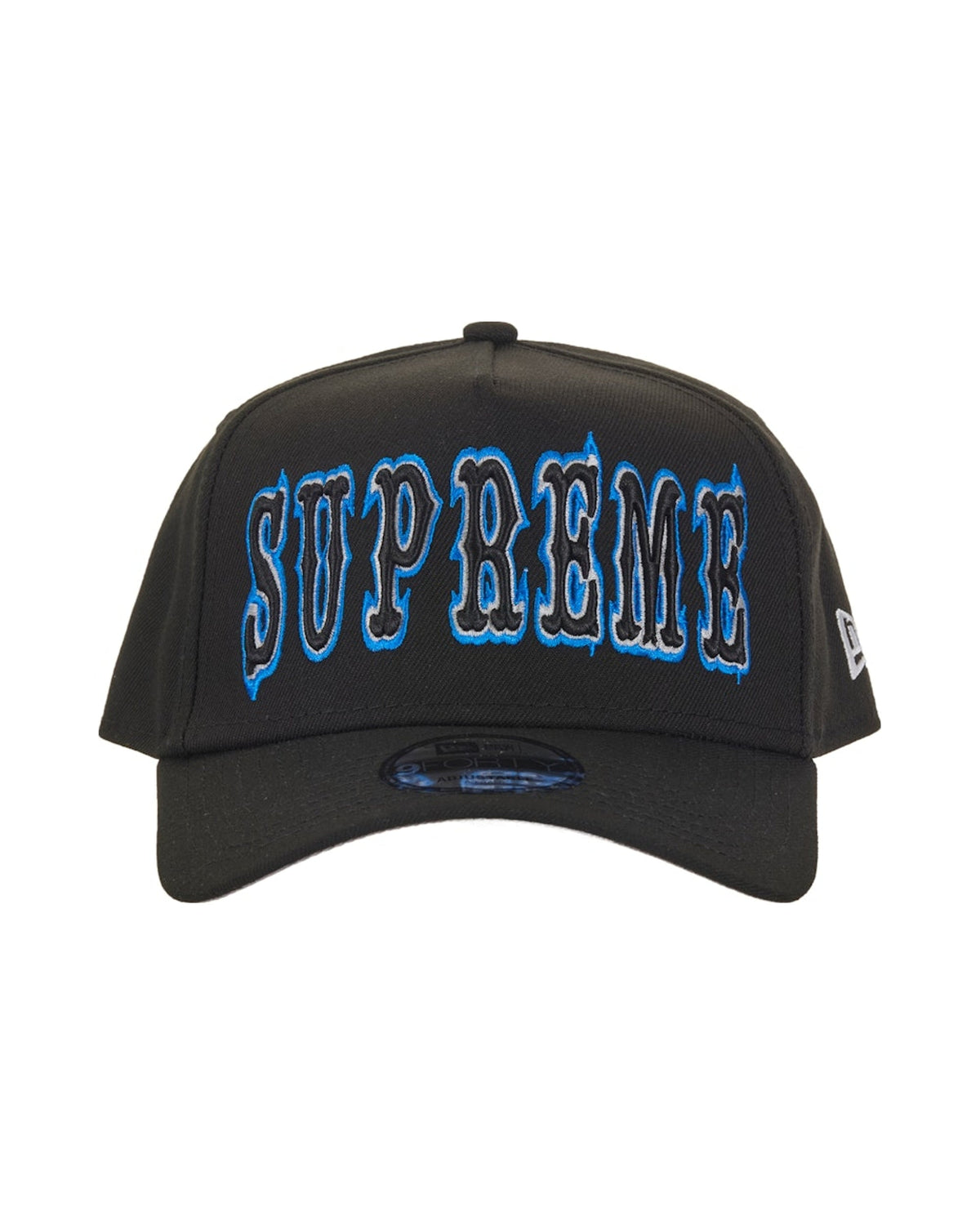 Supreme Gothic Outline Adjustable New Era 59Fifty Fitted Cap Black