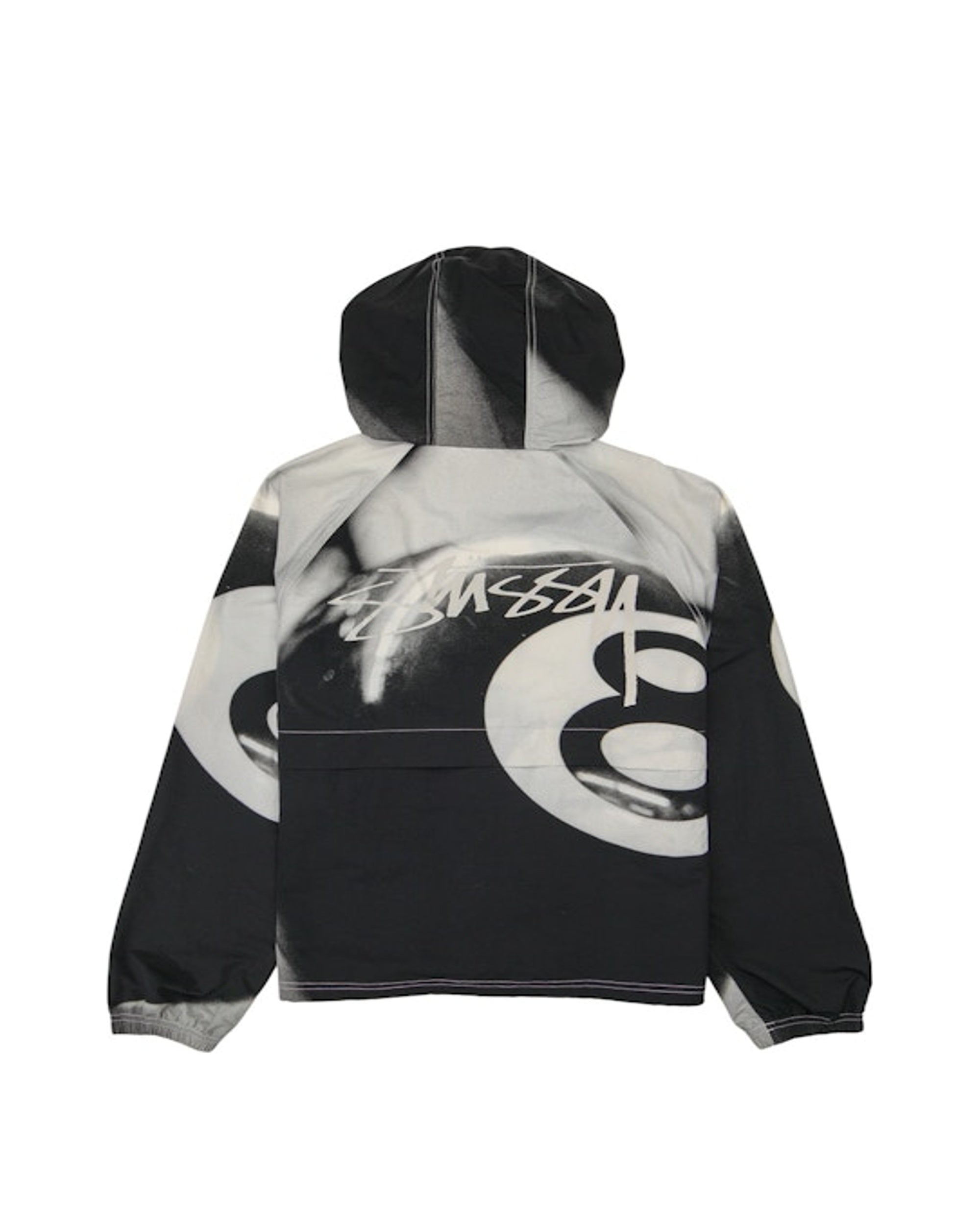 Stussy 8 Ball Beach Shell Jacket Grayscale