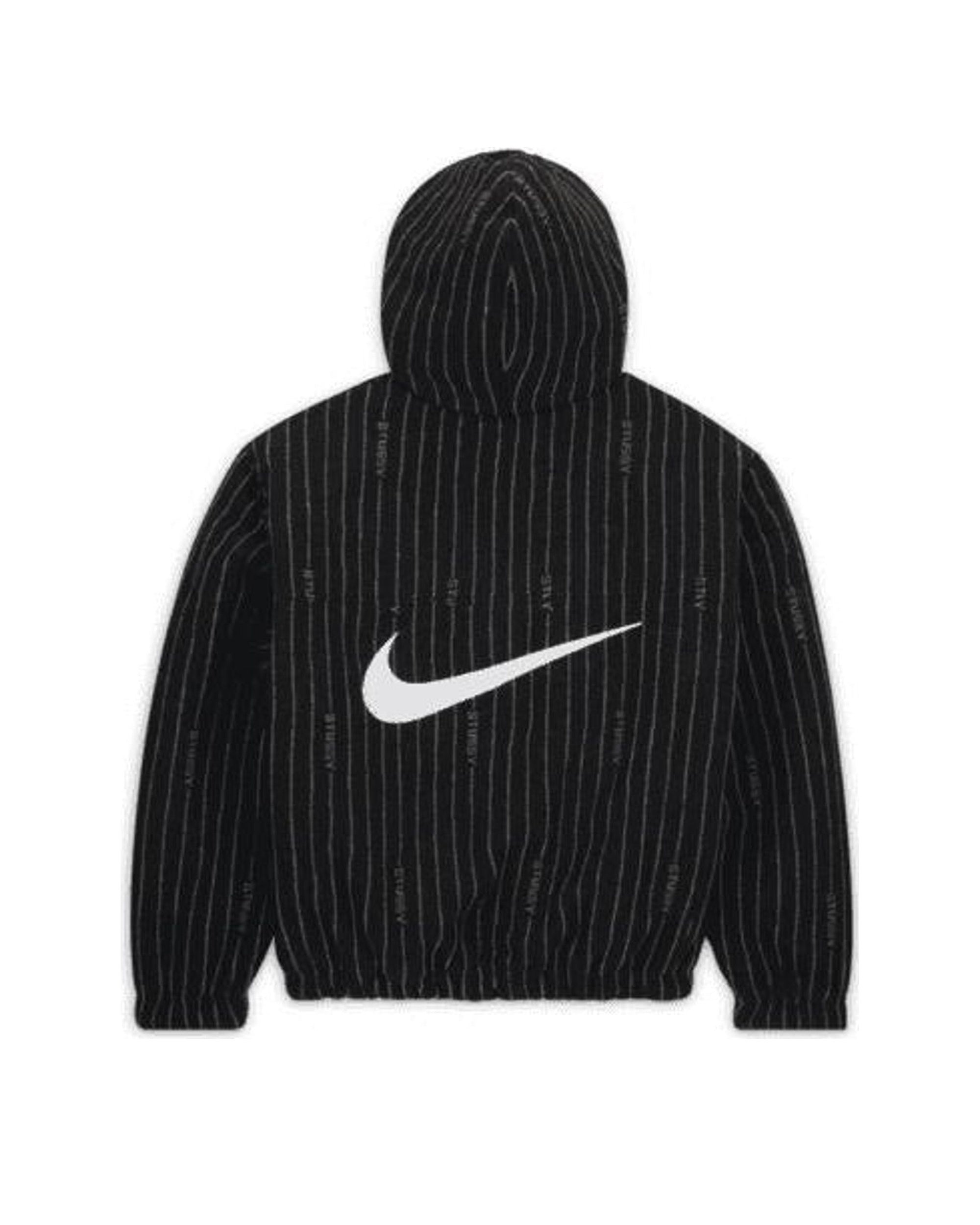 Nike x Stussy Striped Wool Jacket Black