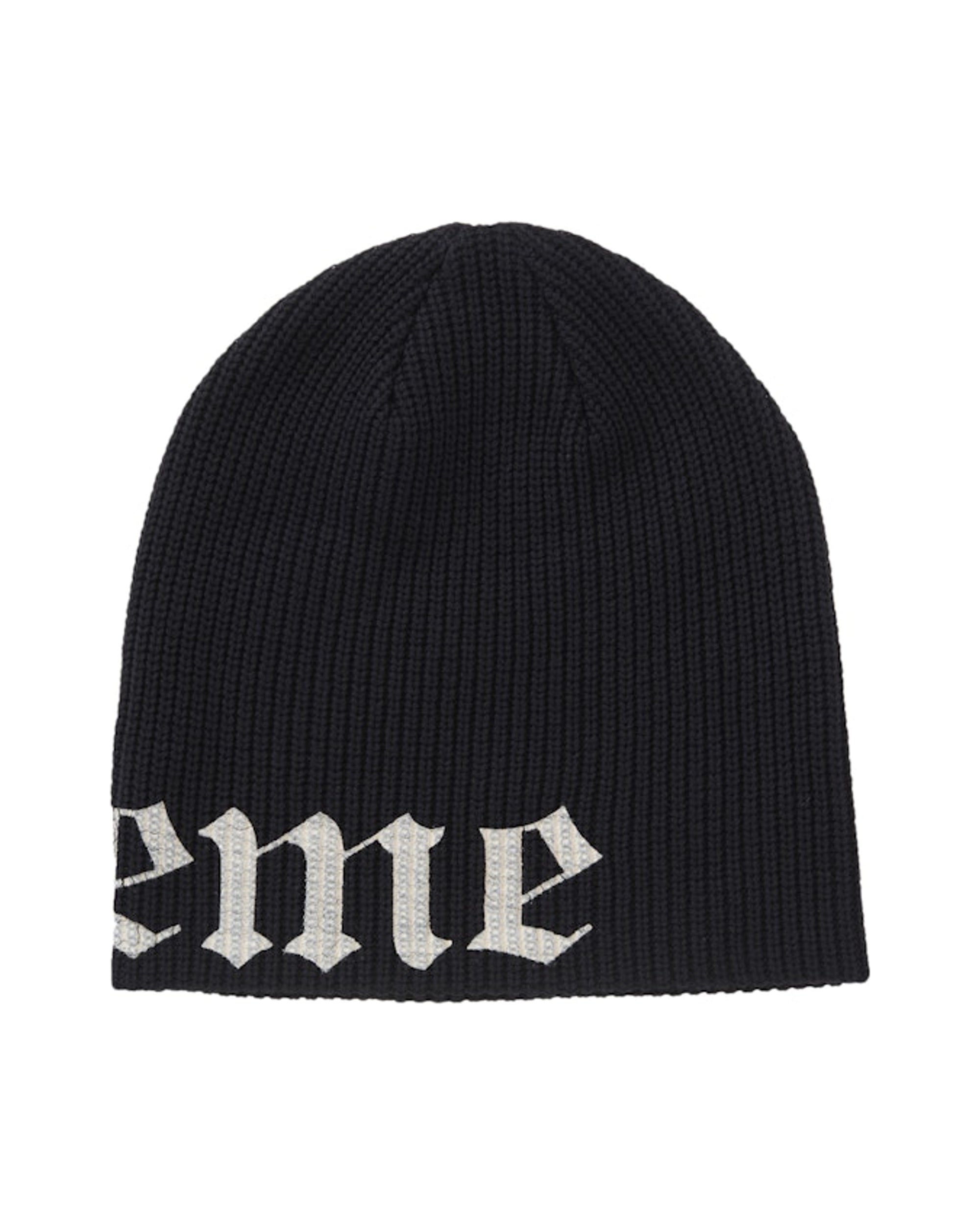 Supreme Old English Printed Beanie Black