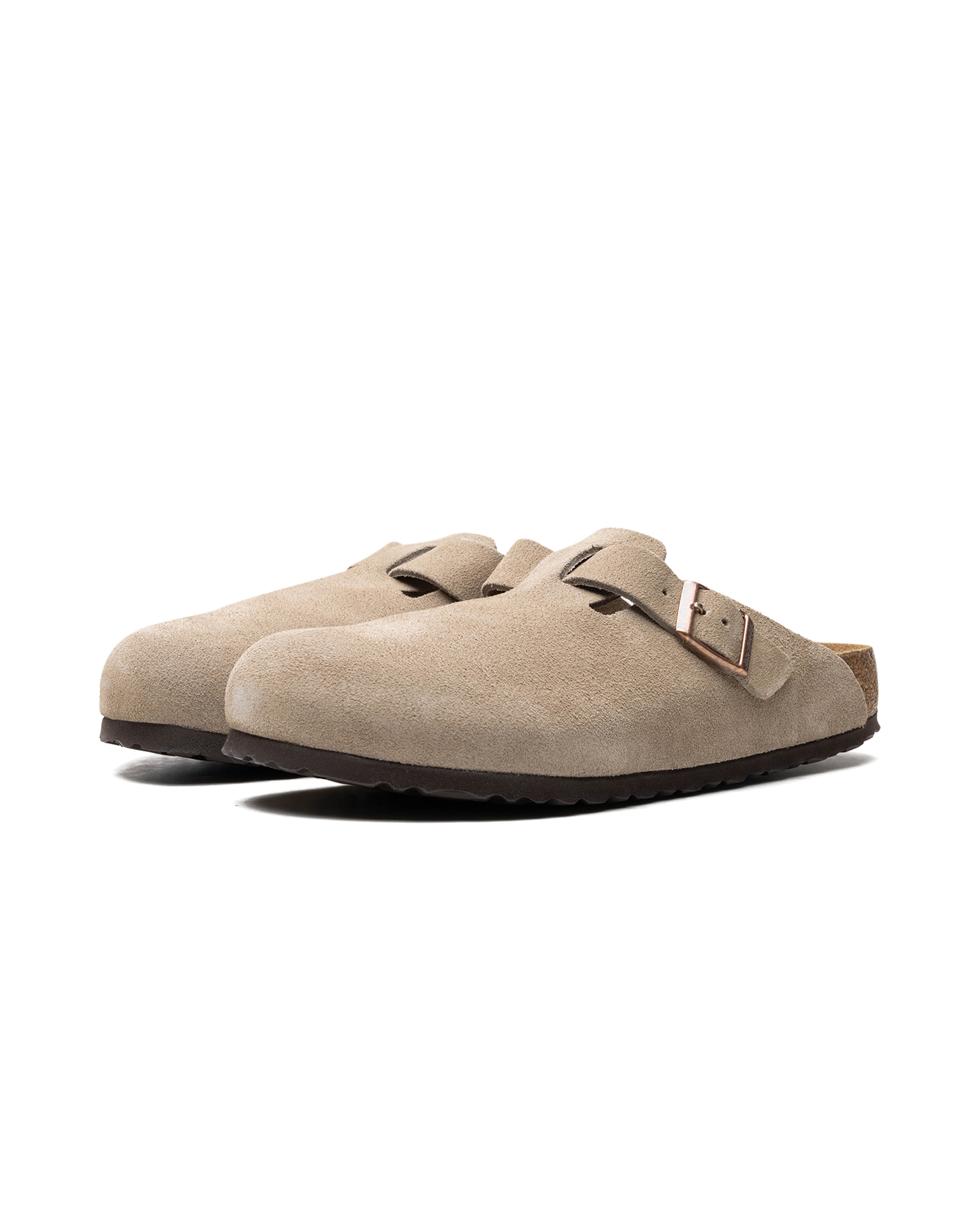 Birkenstock Boston Soft Footbed Suede Taupe