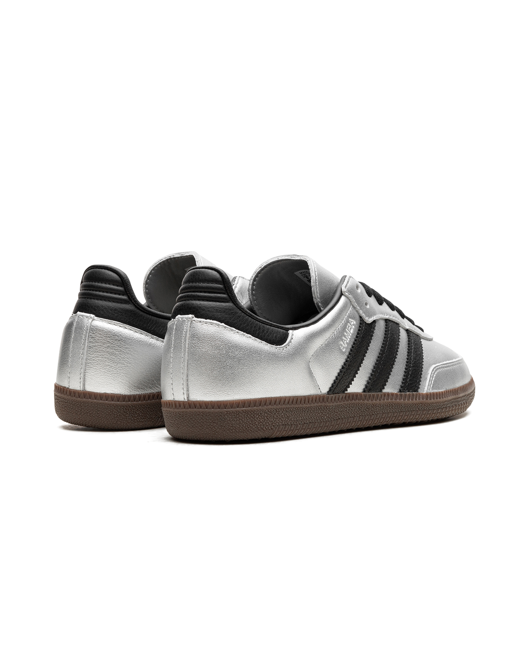 adidas Samba OG Silver Metallic Black Gum (Women's)