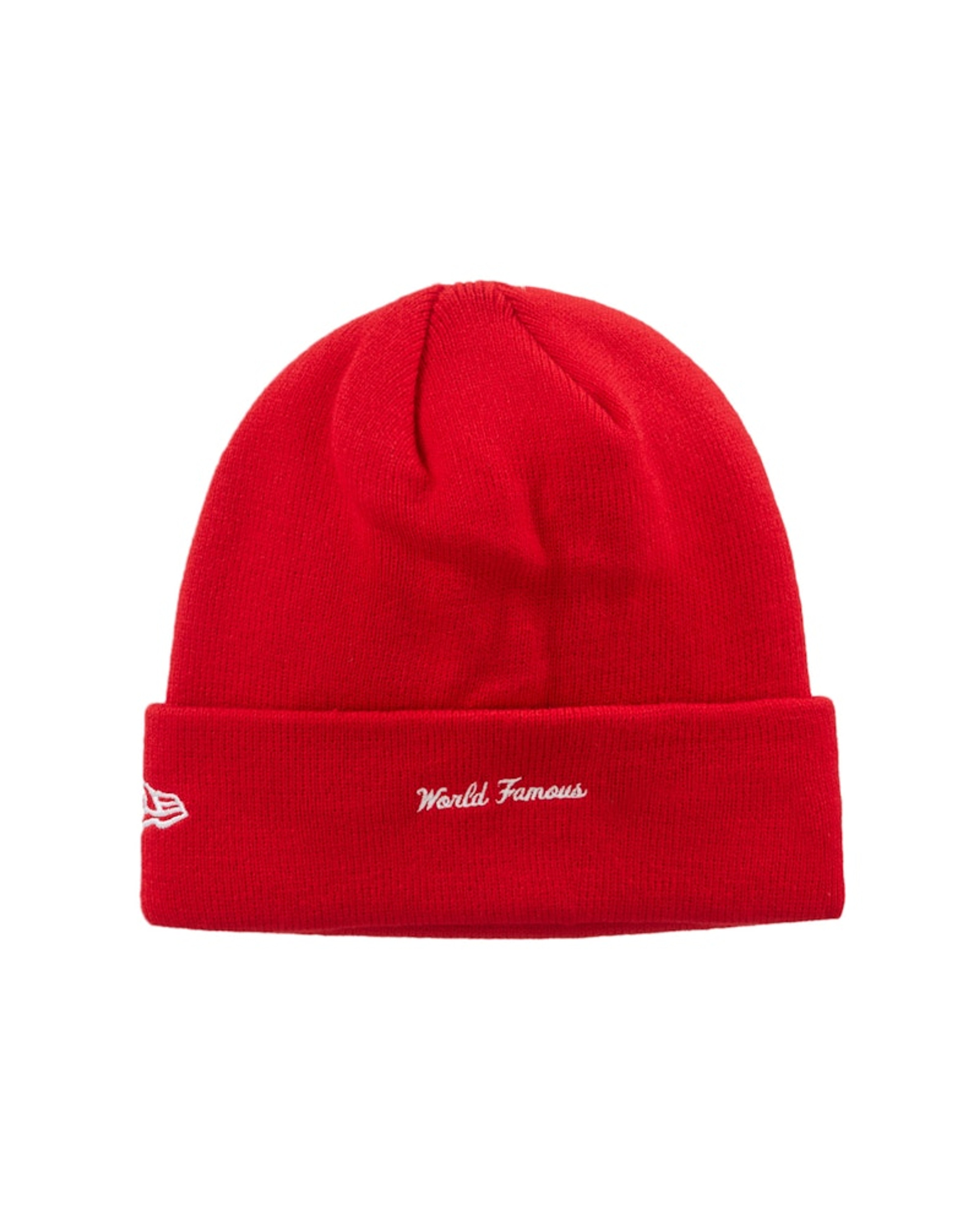 Supreme New Era Box Logo Beanie (FW23) Red