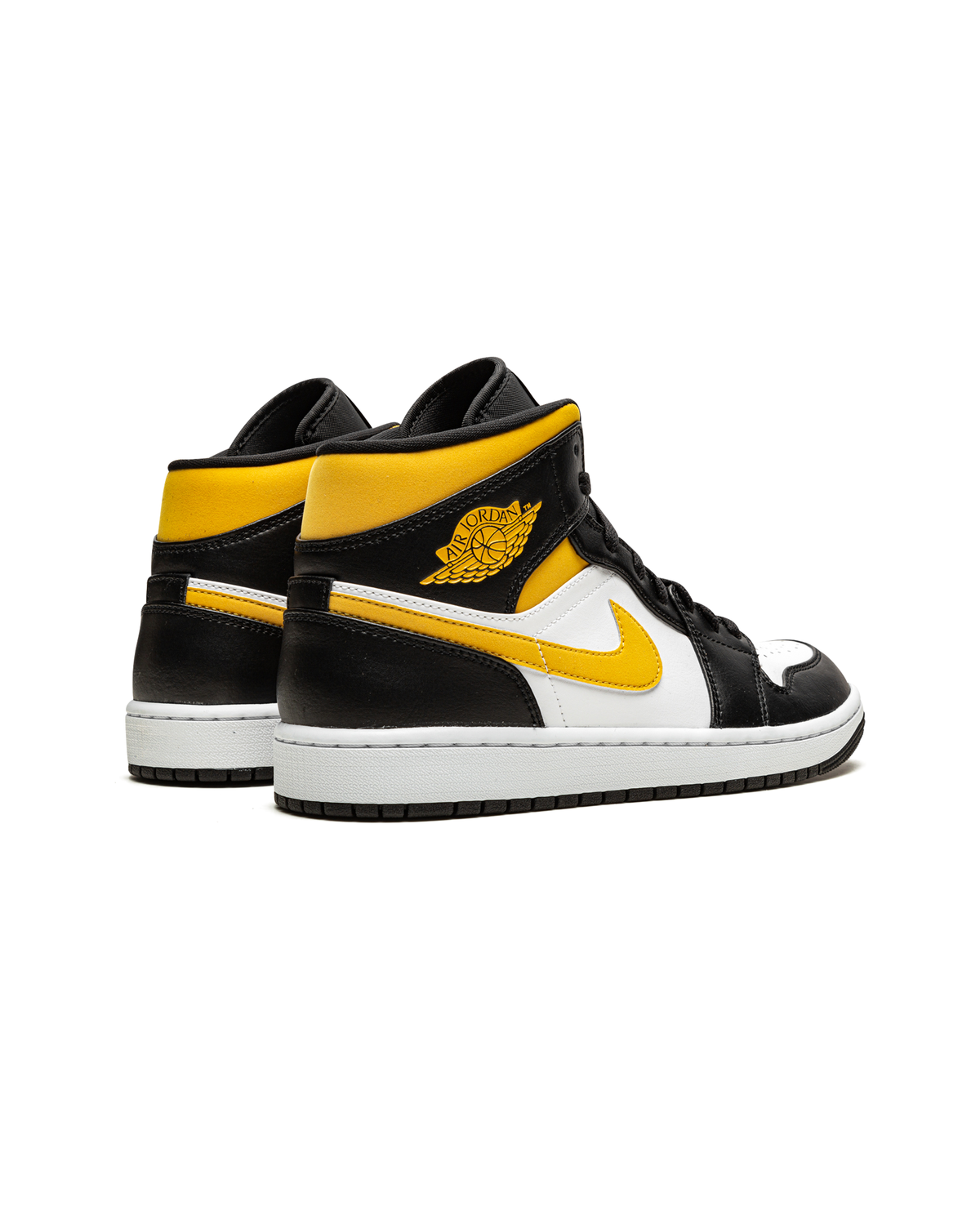 Jordan 1 Mid White Pollen Black