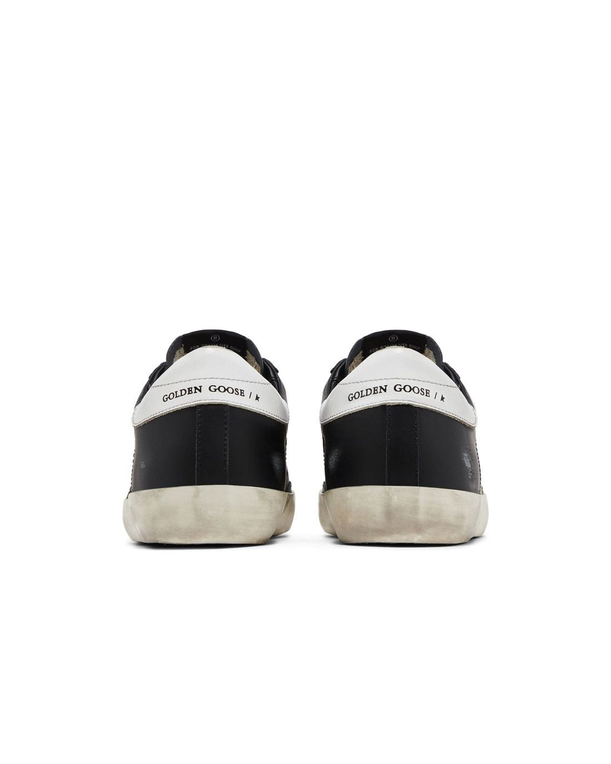 Golden Goose Super-Star Black White Leather
