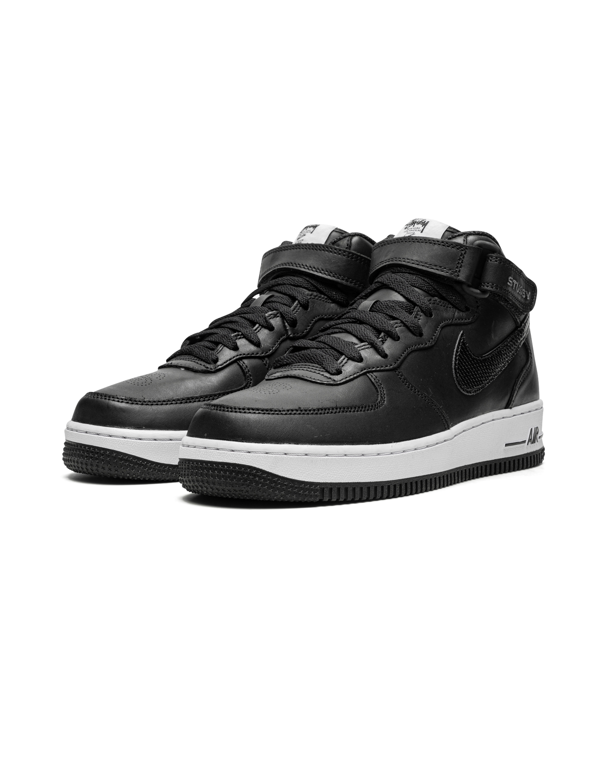 Nike Air Force 1 Mid Stussy Black White