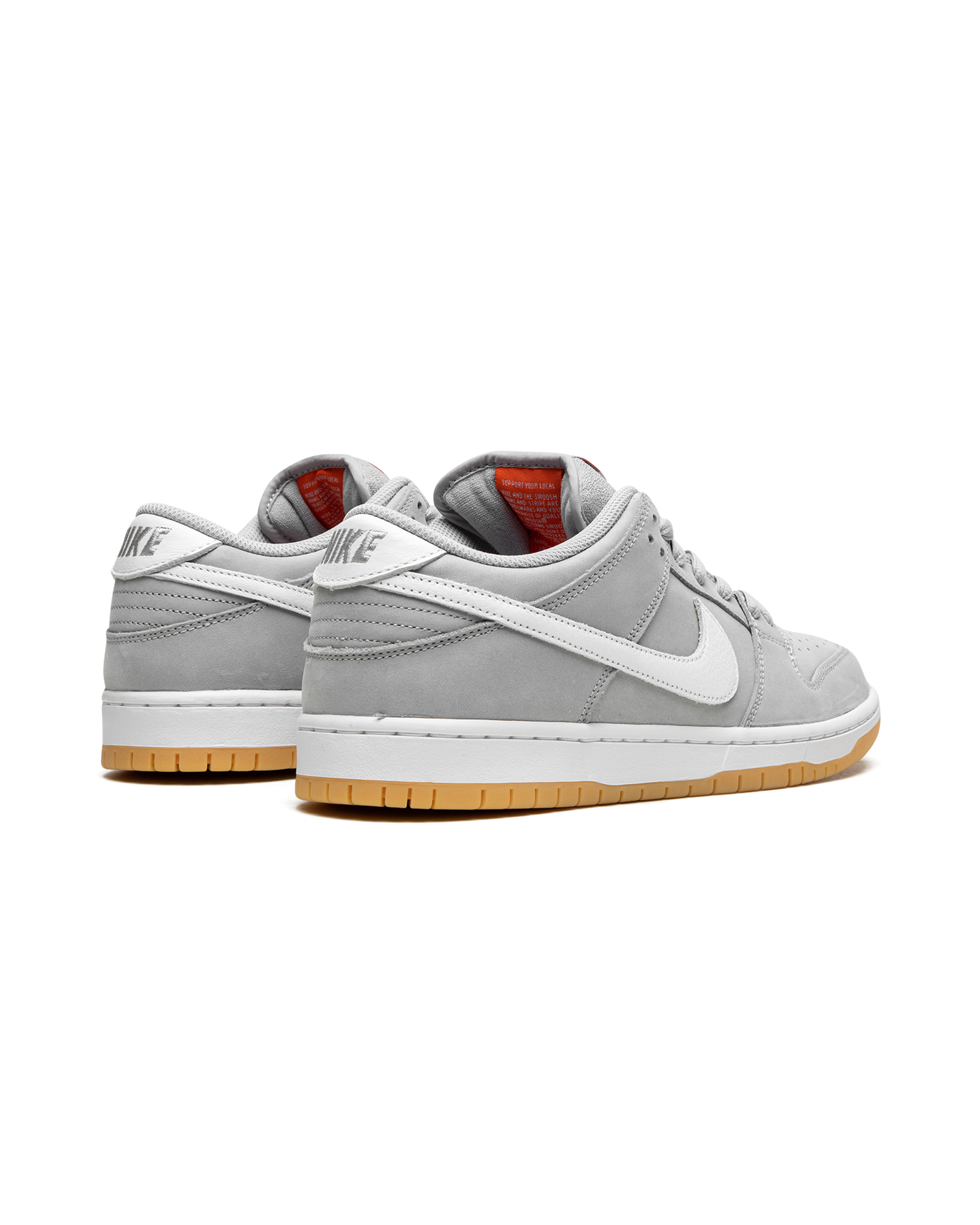 Nike SB Dunk Low Pro ISO Orange Label Wolf Grey Gum