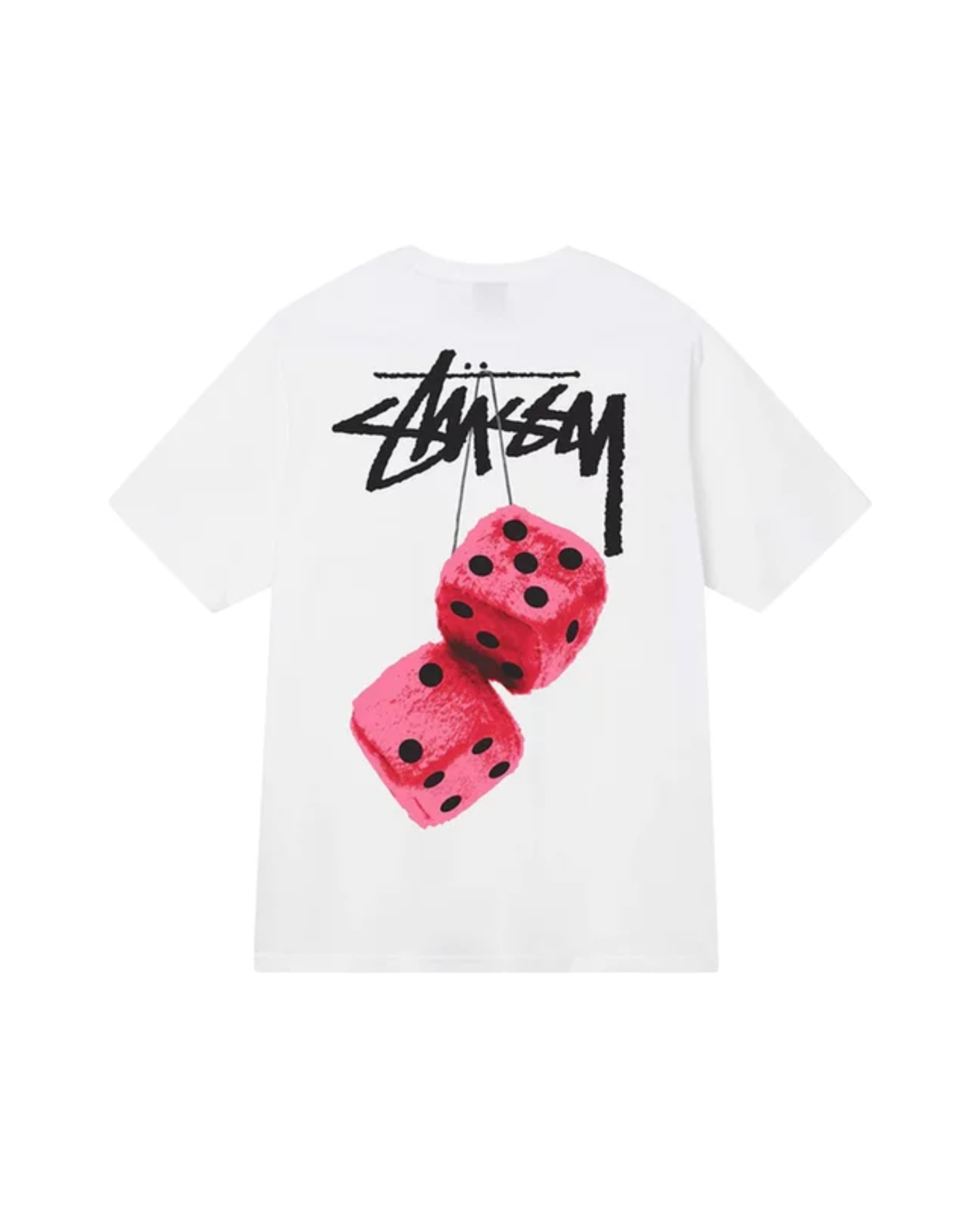 Stussy Fuzzy Dice Tee White