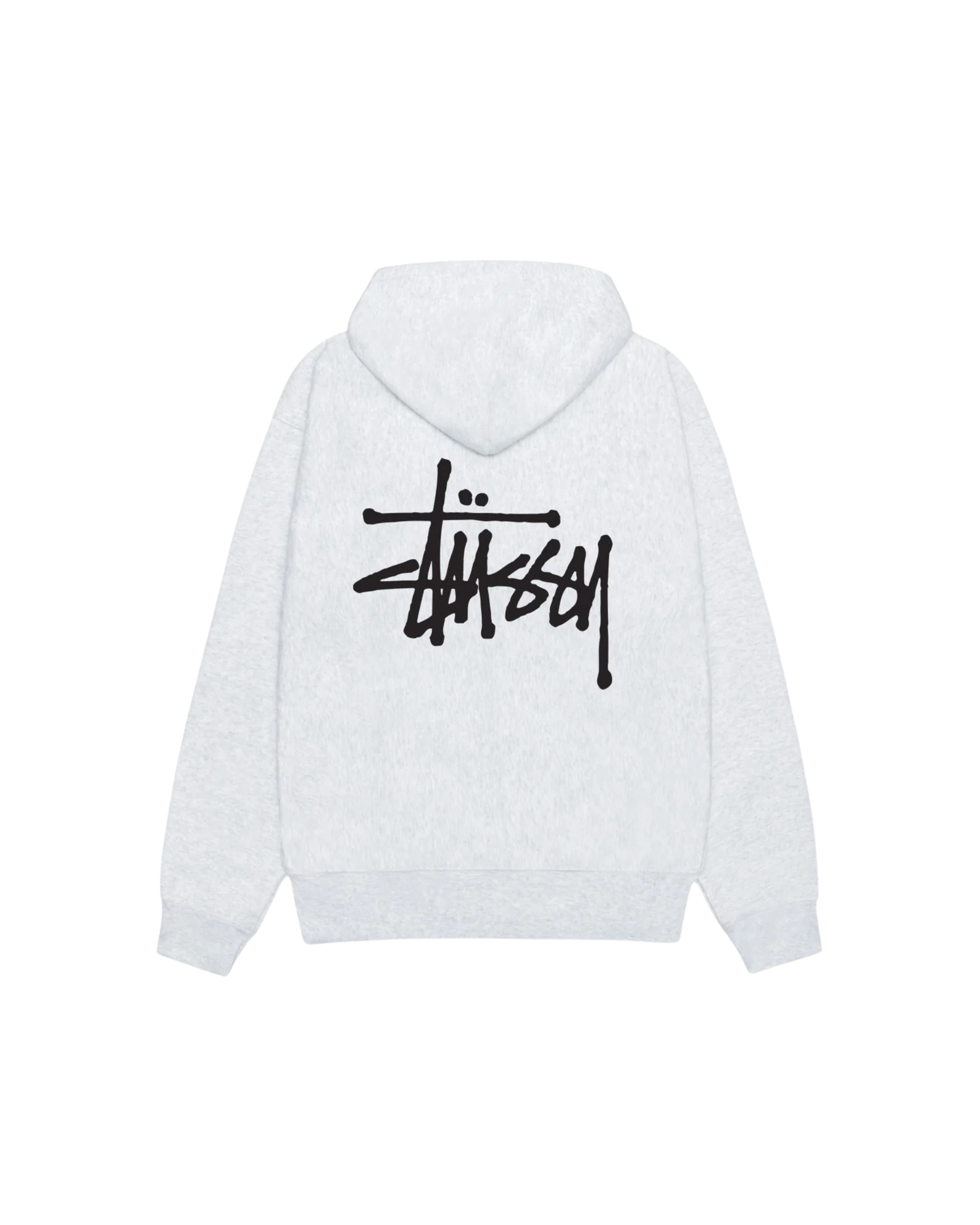 Stussy Basic Zip Hoodie Ash Heather