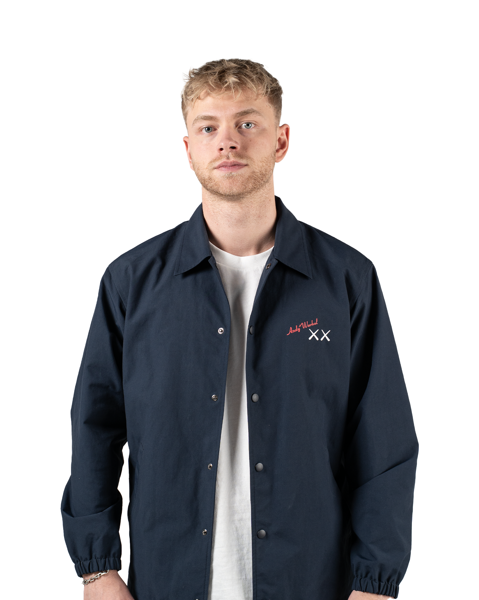 KAWS x Uniqlo Warhol Coach Jacket "Navy"