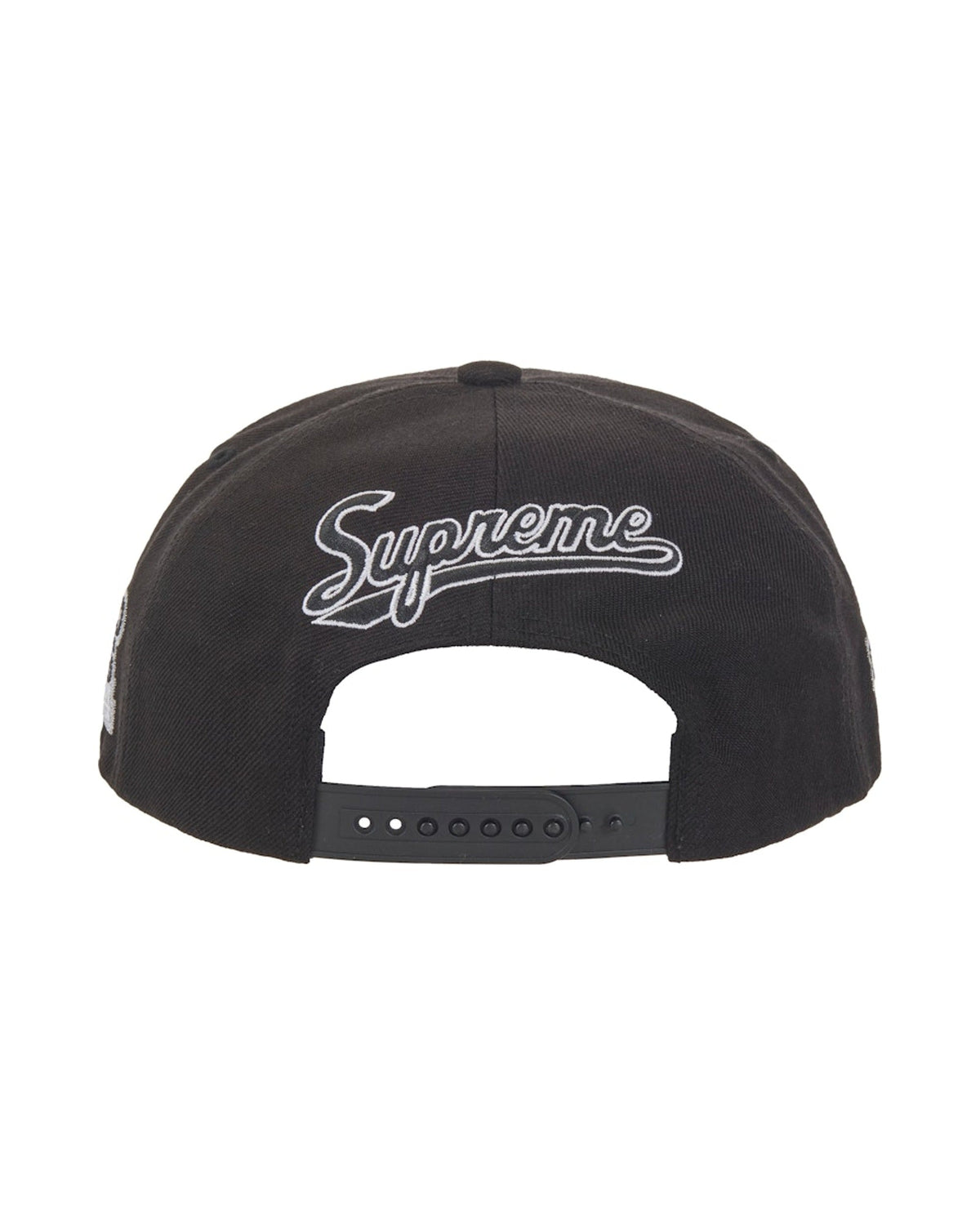 Supreme World Famous S Logo 6-Panel Hat Black