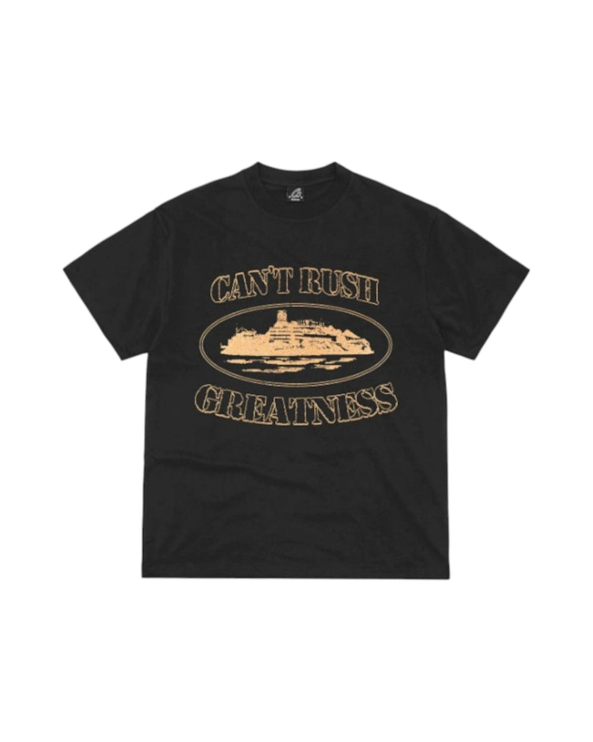 Corteiz x Cental Cee Can't Rush Greatness Tee Black