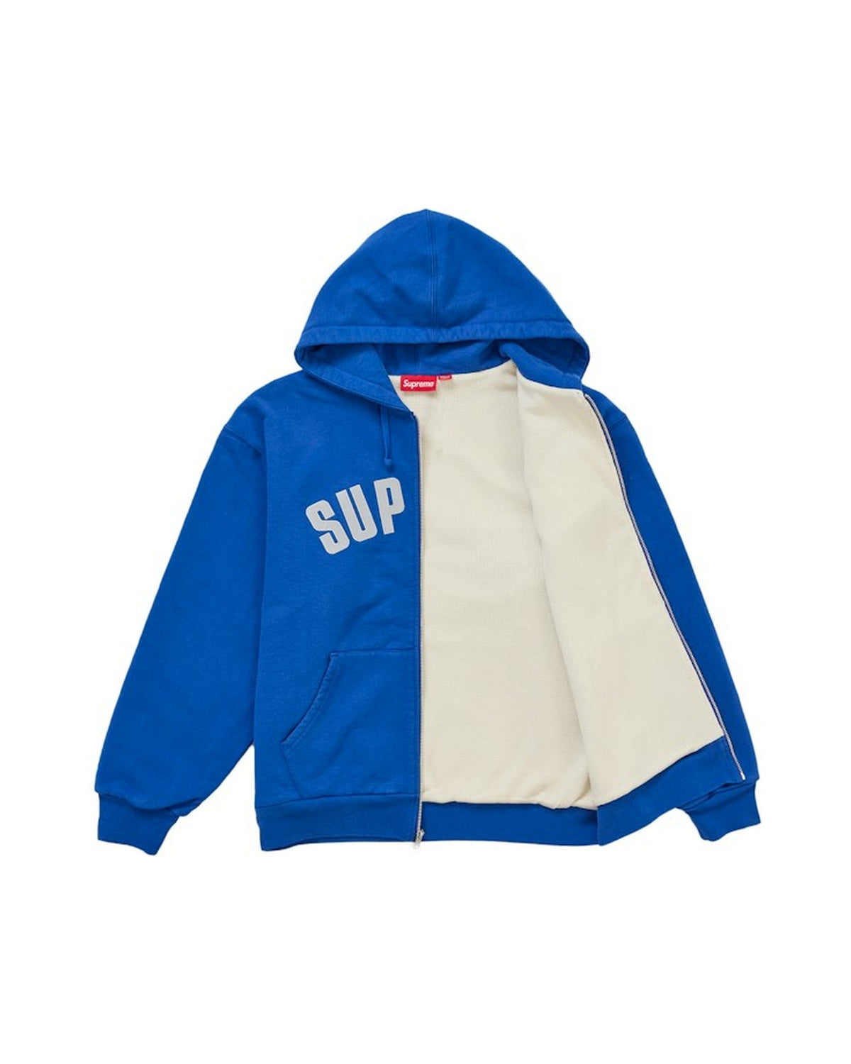 Supreme Arc Thermal Lined Zip Up Hooded Sweatshirt (FW26) Royal