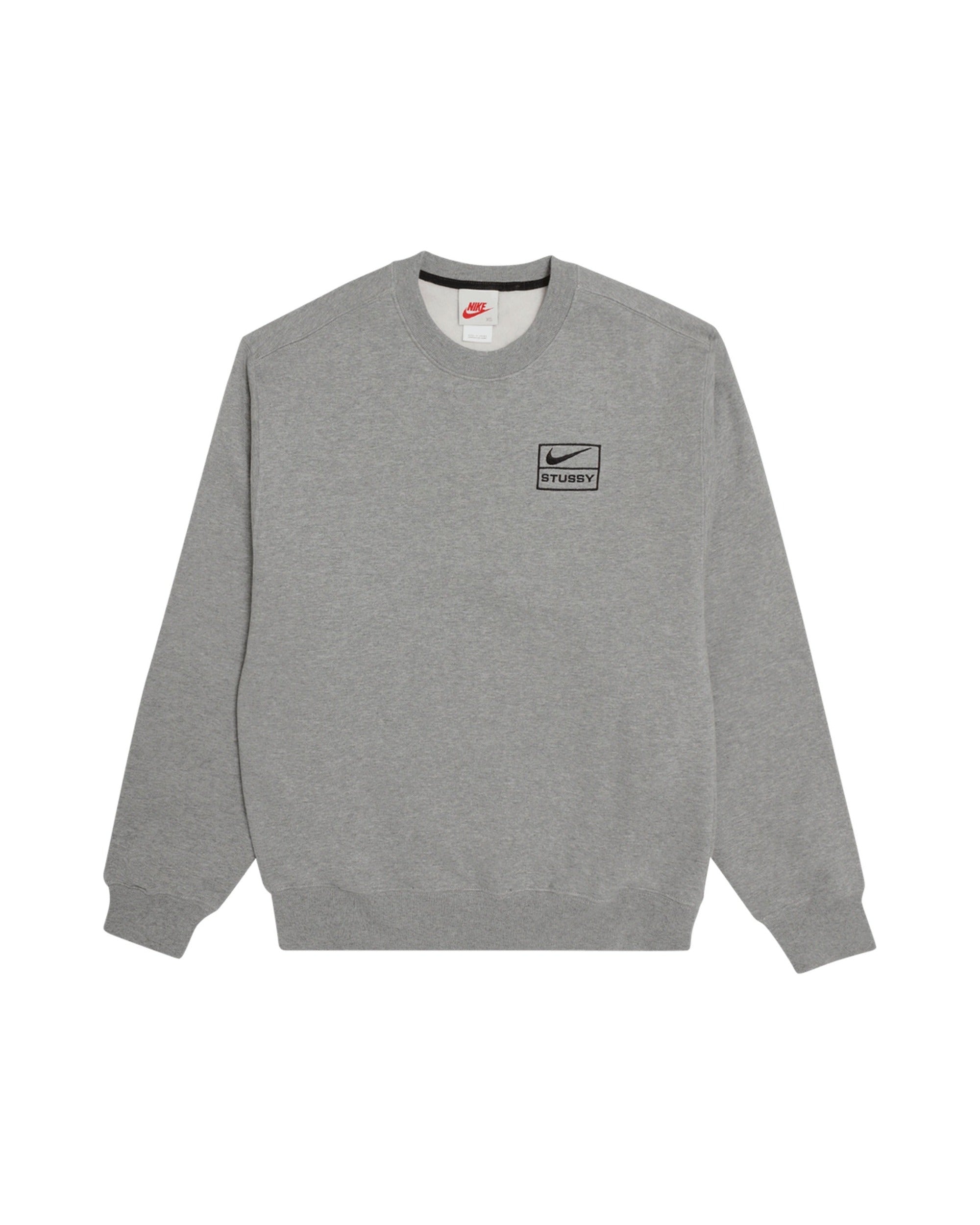 Nike x Stussy Crewneck Fleece Grey