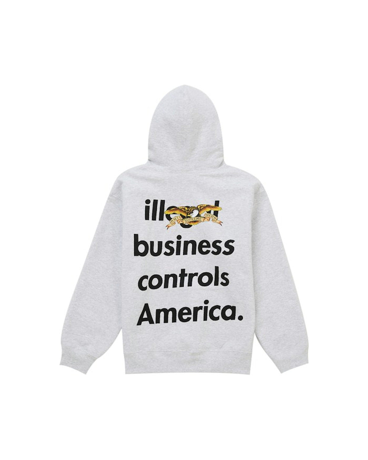 Supreme ANTIHERO Hooded Sweatshirt (FW25) Ash Grey
