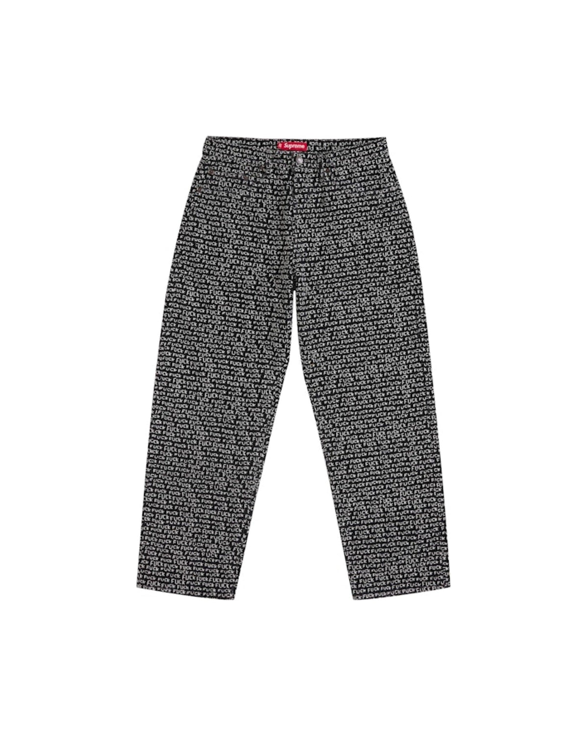 Supreme Fuck Stitch Loose Fit Jean Black
