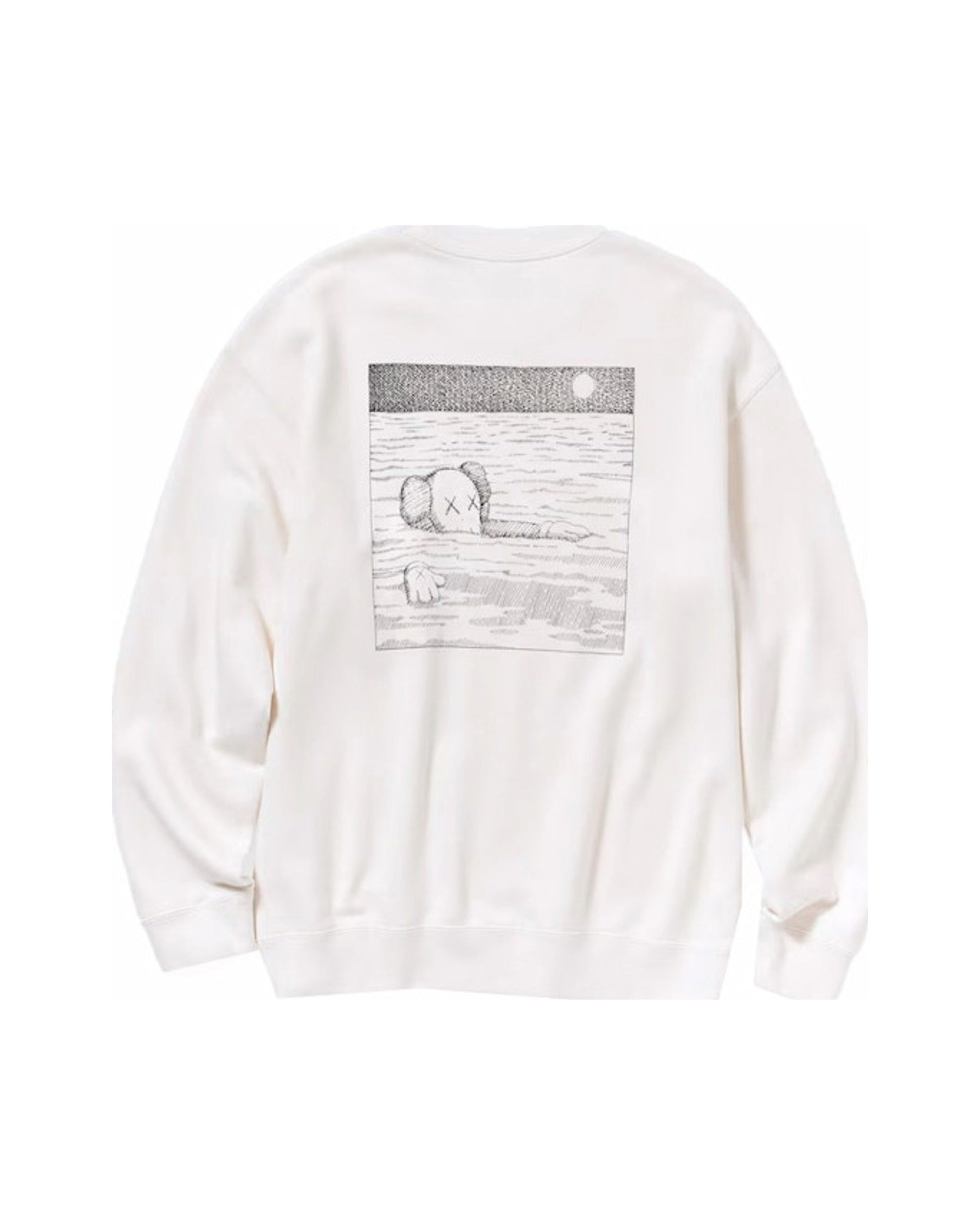 KAWS x Uniqlo Longsleeve Sweatshirt (US Sizing) Off White