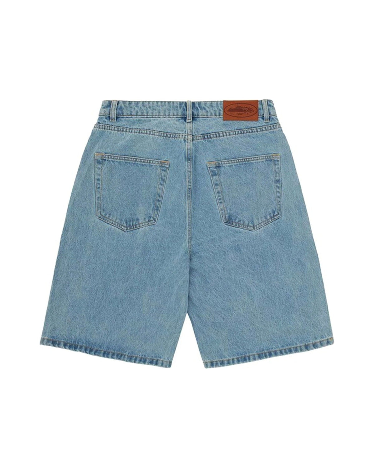 Corteiz Baggy Denim Shorts Stonewash