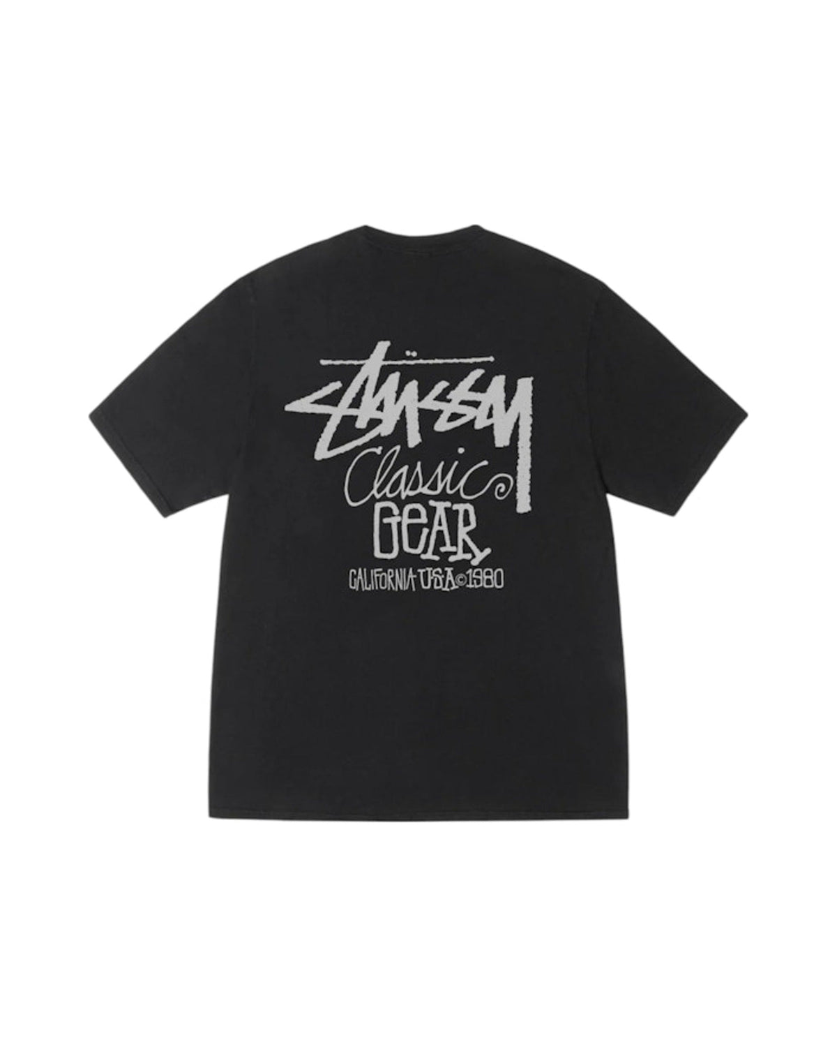 Stussy Classic Gear Pigment Dyed Tee Black