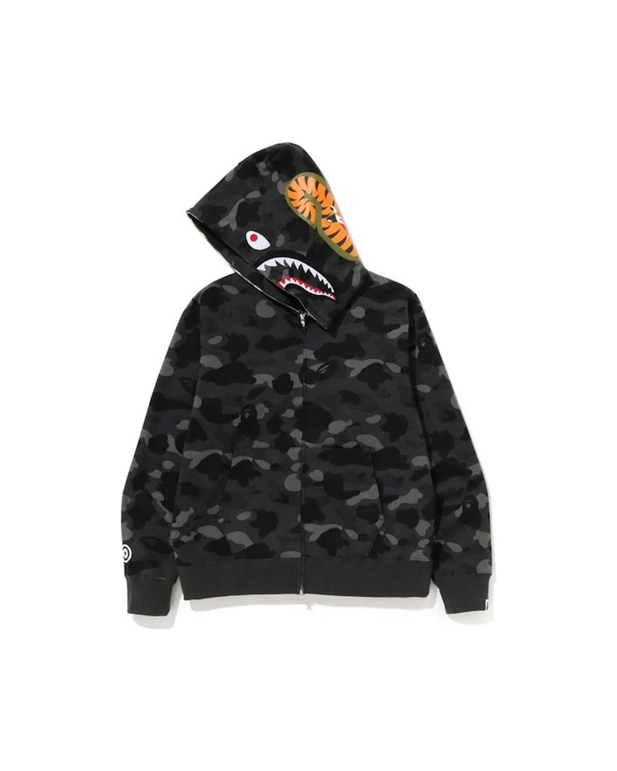 BAPE Color Camo Shark Full Zip Hoodie Black