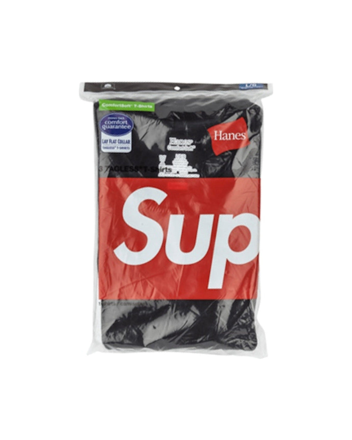 Supreme Hanes Tagless Tees (3 Pack) Black
