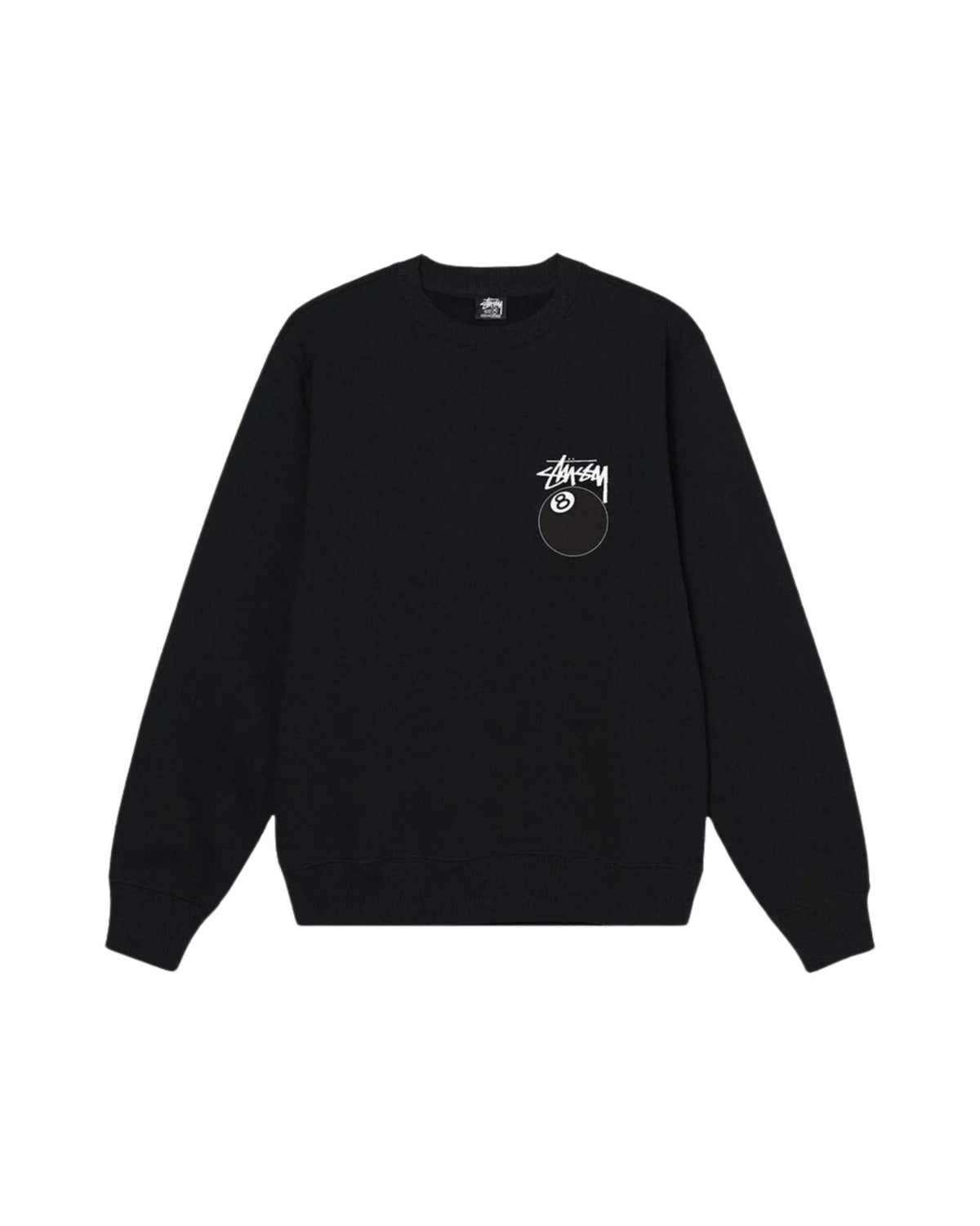 Stussy 8 Ball Crewneck Black