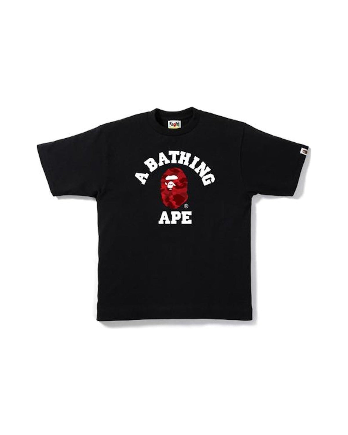 BAPE Color Camo College Tee Black/Red