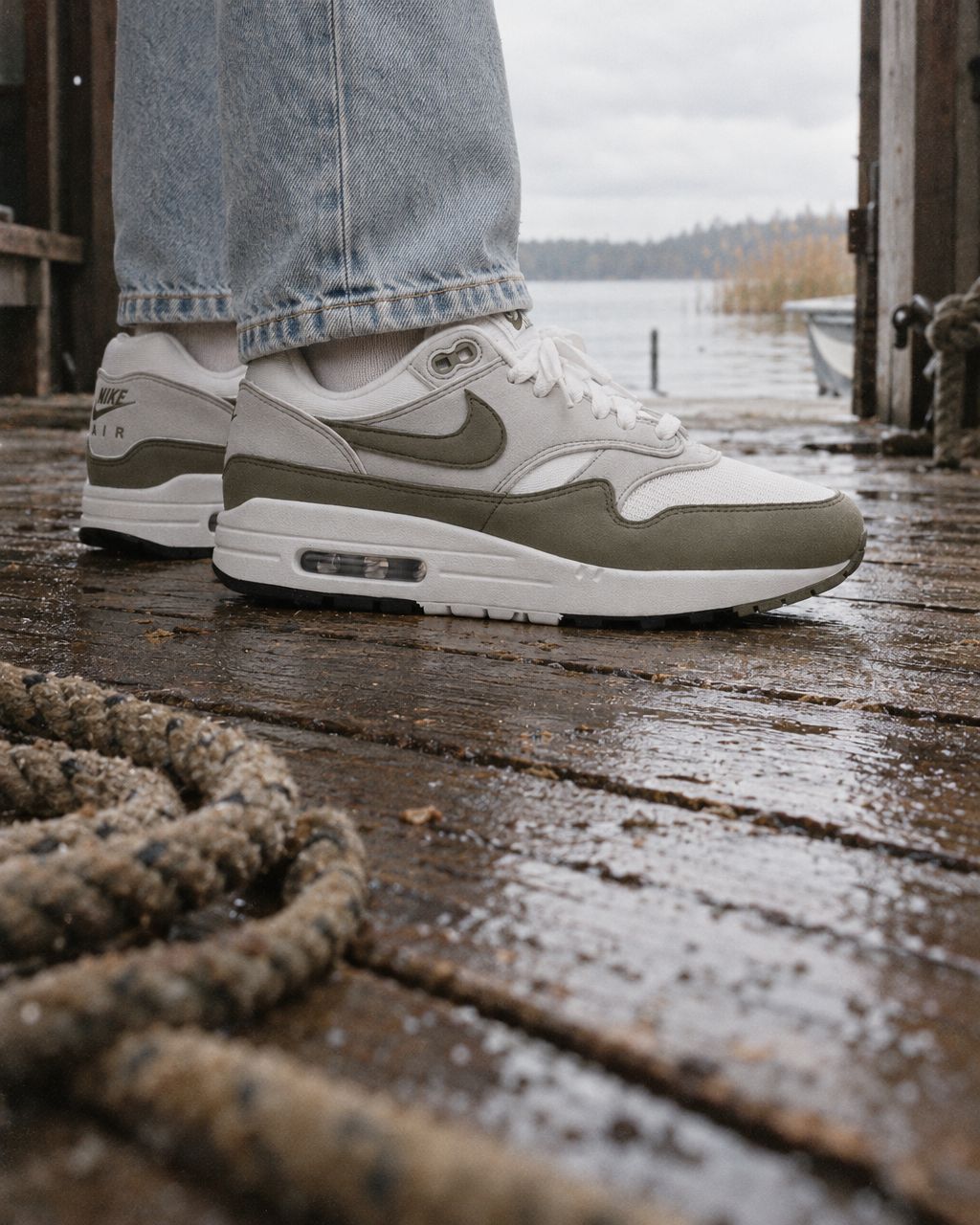 Nike Air Max 1 Light Army (Women's) - on-foot