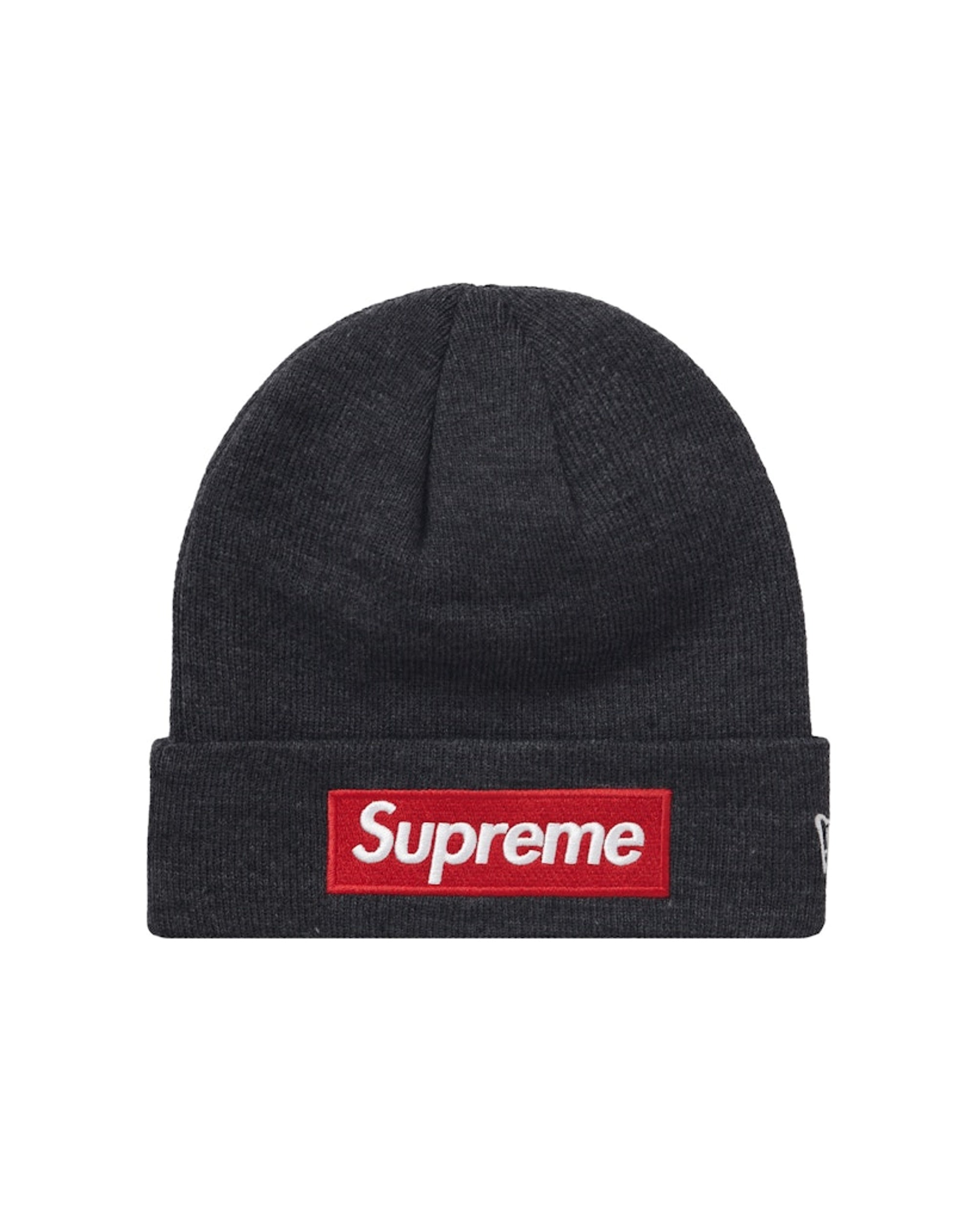 Supreme New Era Box Logo Beanie (FW21) Charcoal