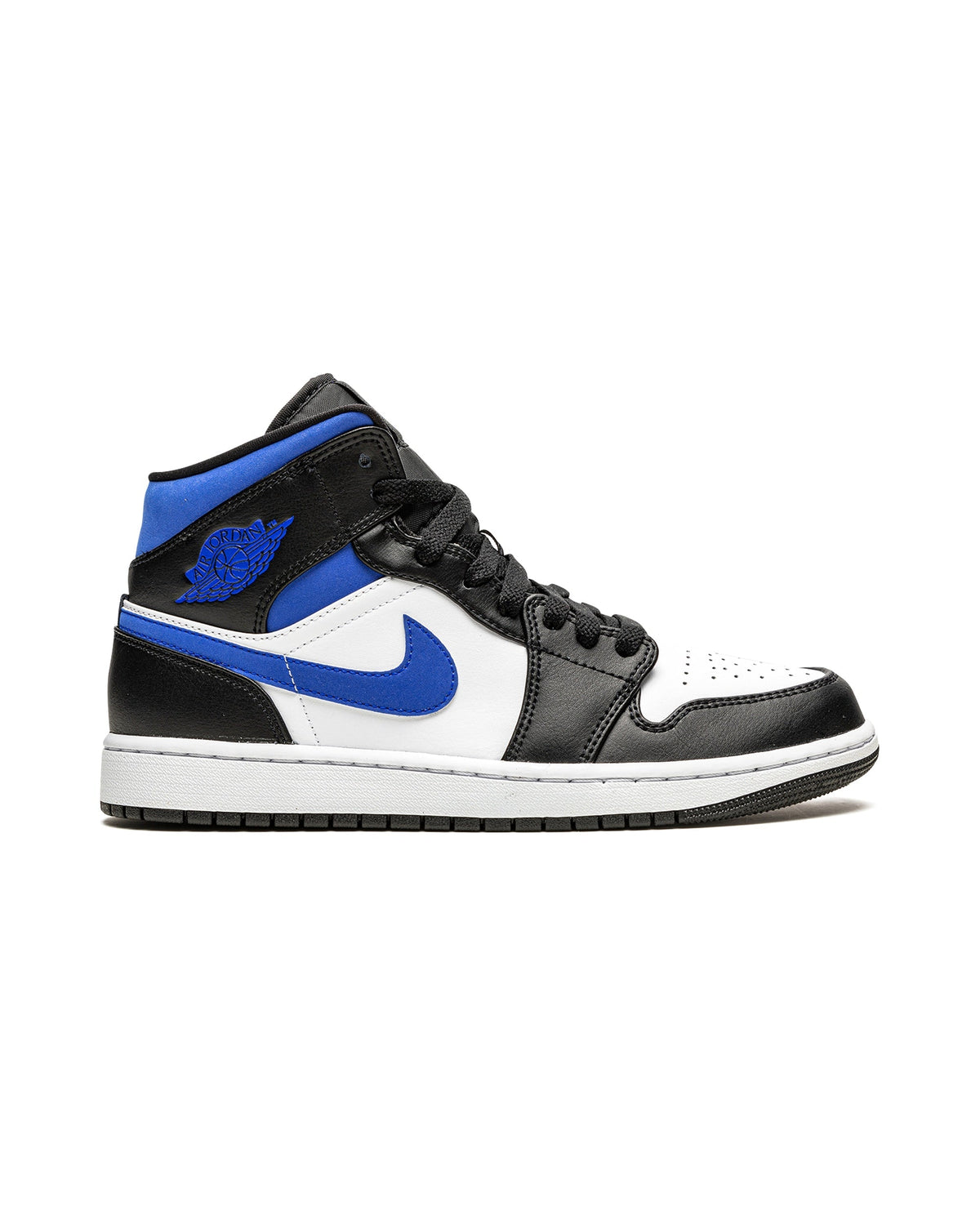 Jordan 1 Mid White Black Racer Blue