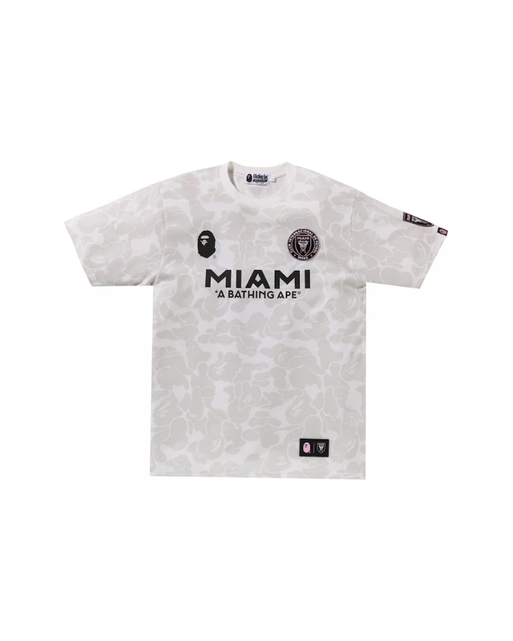 BAPE x Inter Miami CF Camo Tee White