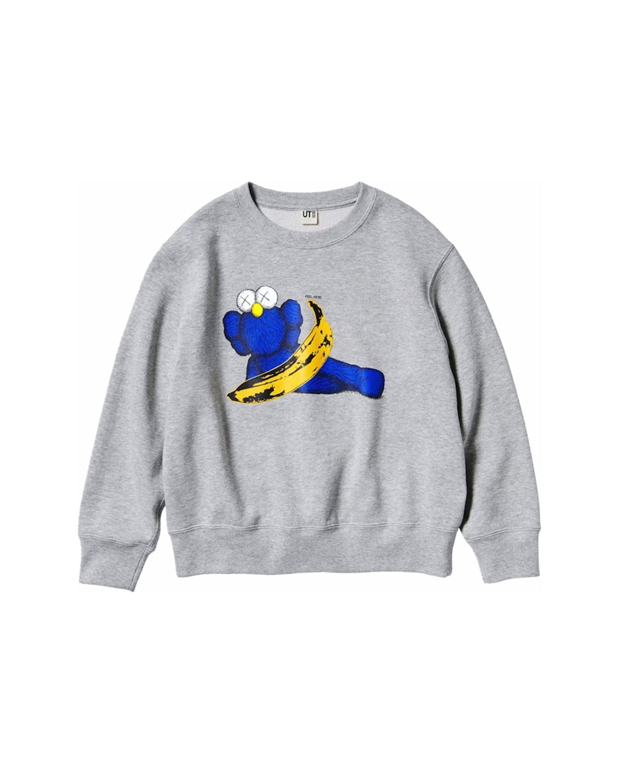 KAWS x Uniqlo Warhol Graphic 472951 Sweatshirt Gray