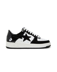 A Bathing Ape Bape Sta Patent Leather Black White