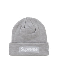 Supreme New Era Box Logo Beanie (FW24) Heather Grey