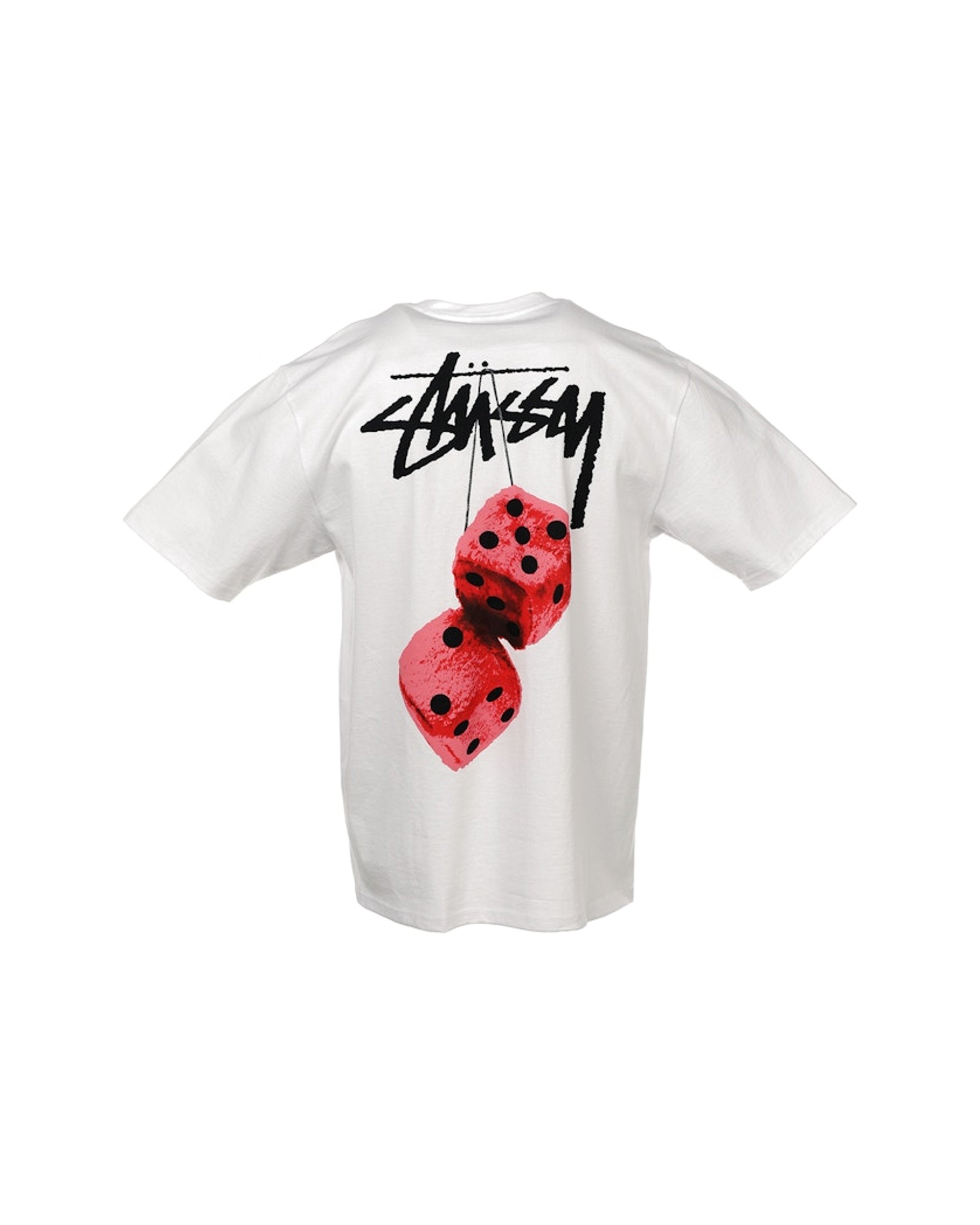 Stussy Fuzzy Dice Tee White
