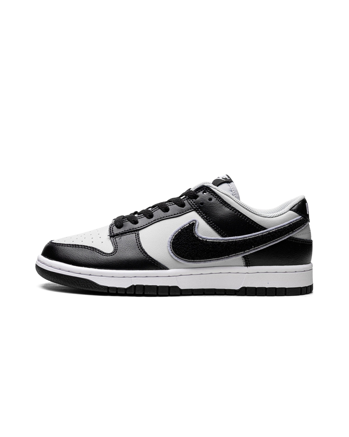 Nike Dunk Low Chenille Swoosh Black Grey