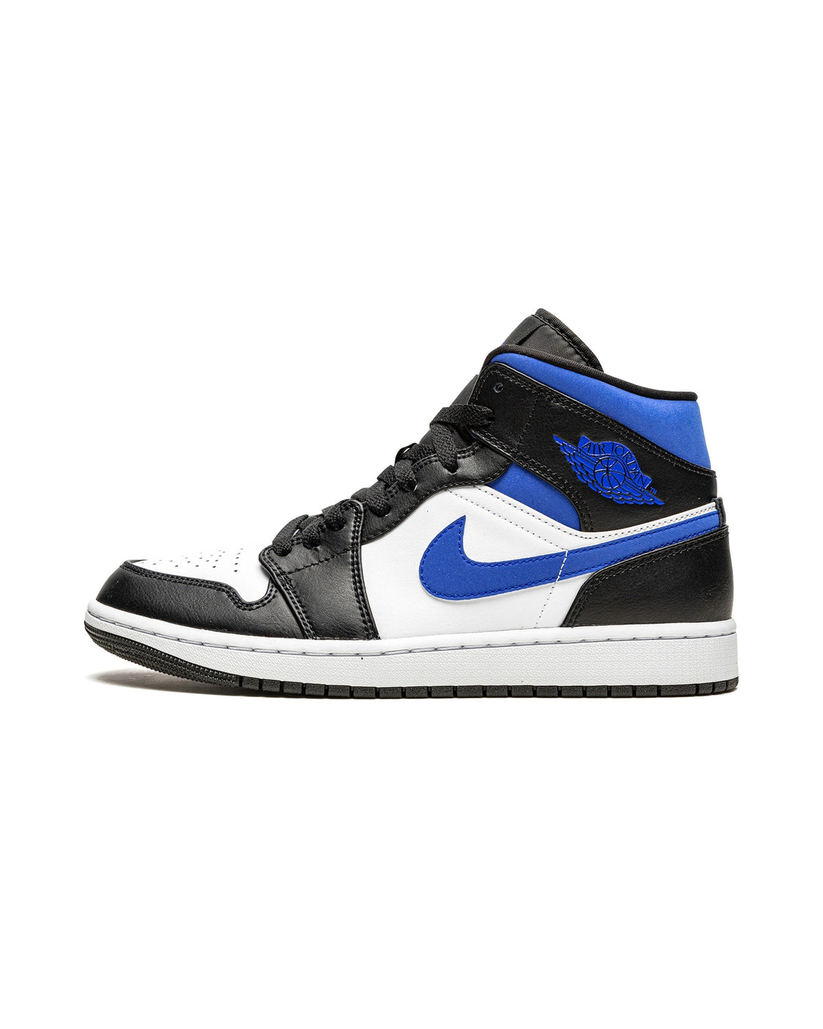 Jordan 1 Mid White Black Racer Blue