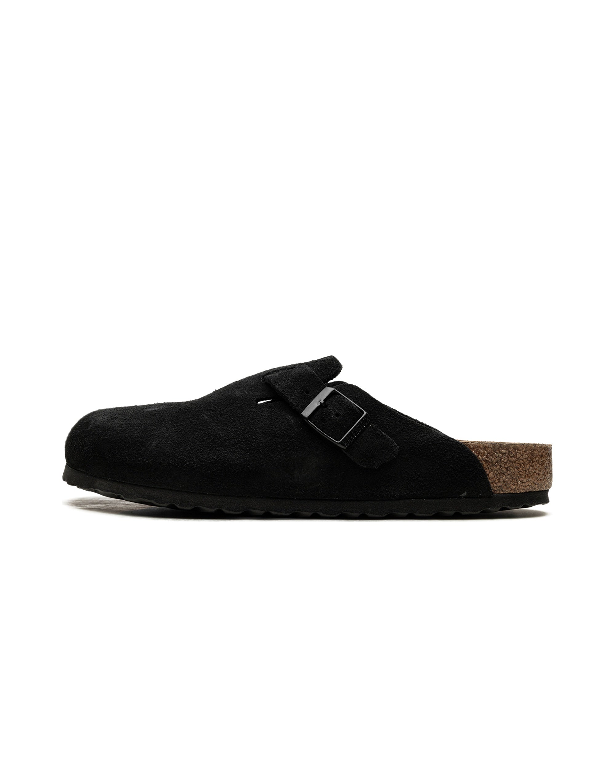Birkenstock Boston Soft Footbed Suede Black