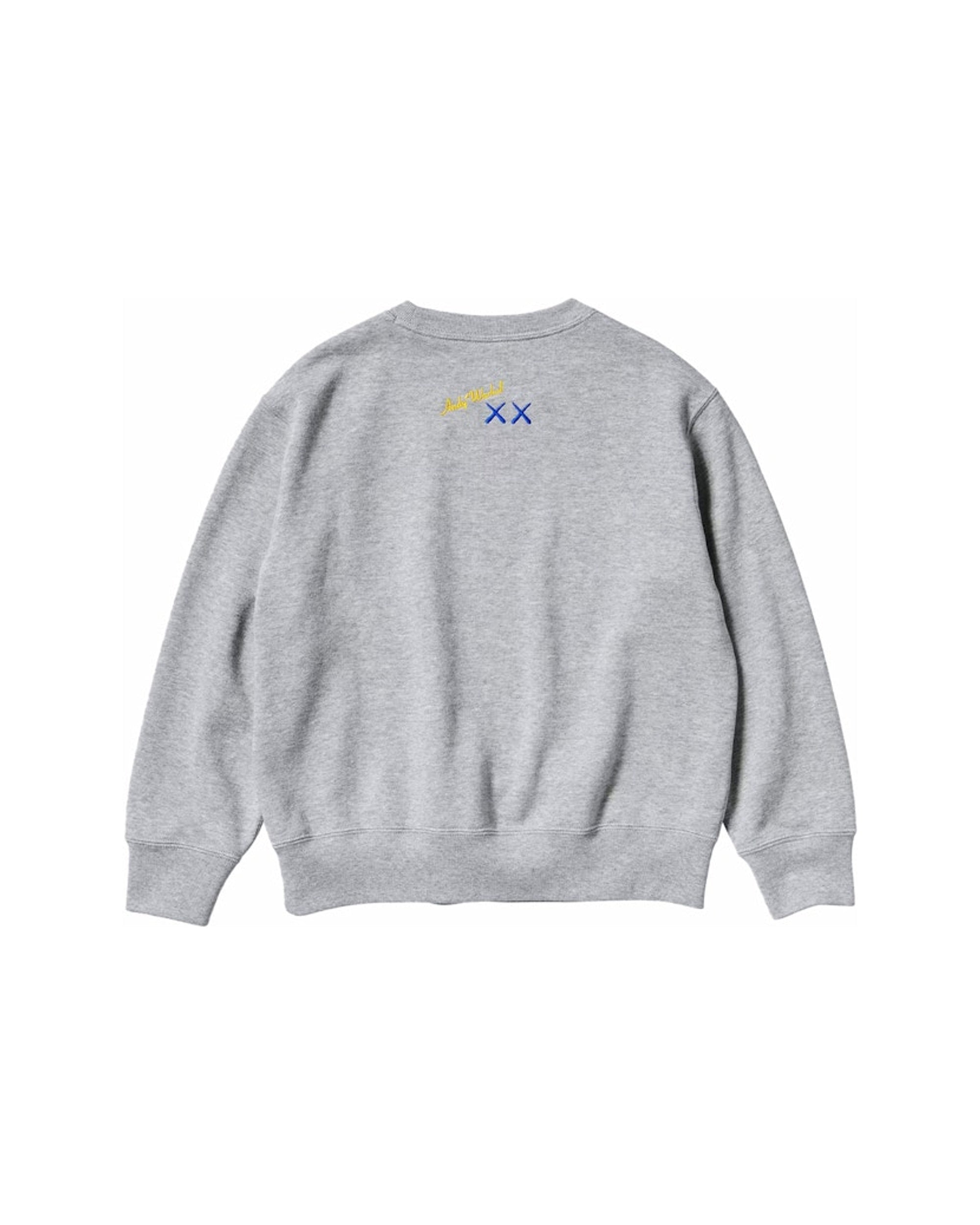 KAWS x Uniqlo Warhol Graphic 472951 Sweatshirt Gray